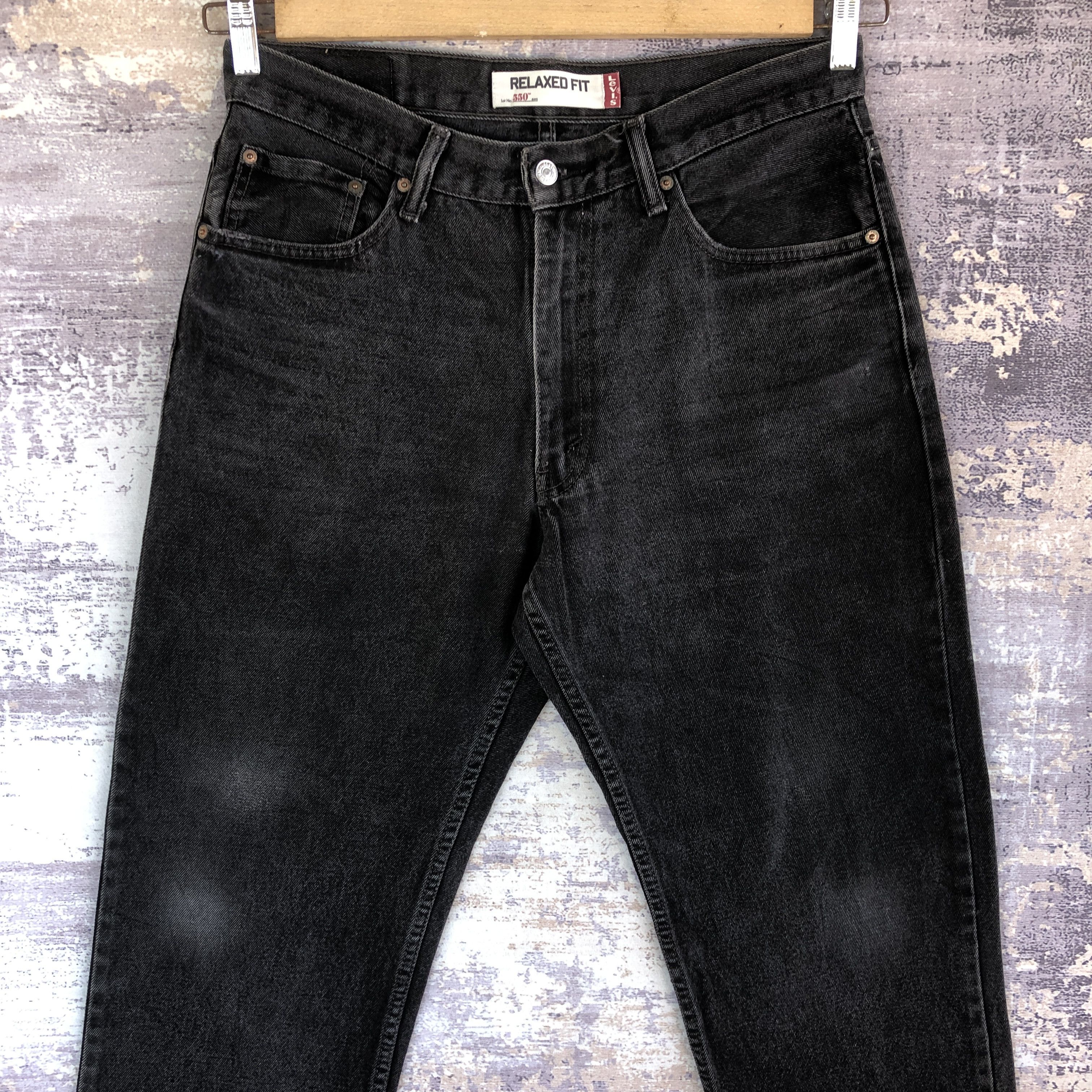 Levi's Vintage Distressed Levi’s 550 Denim Levis Faded Black Jeans Size US 32 / EU 48 - 3 Thumbnail