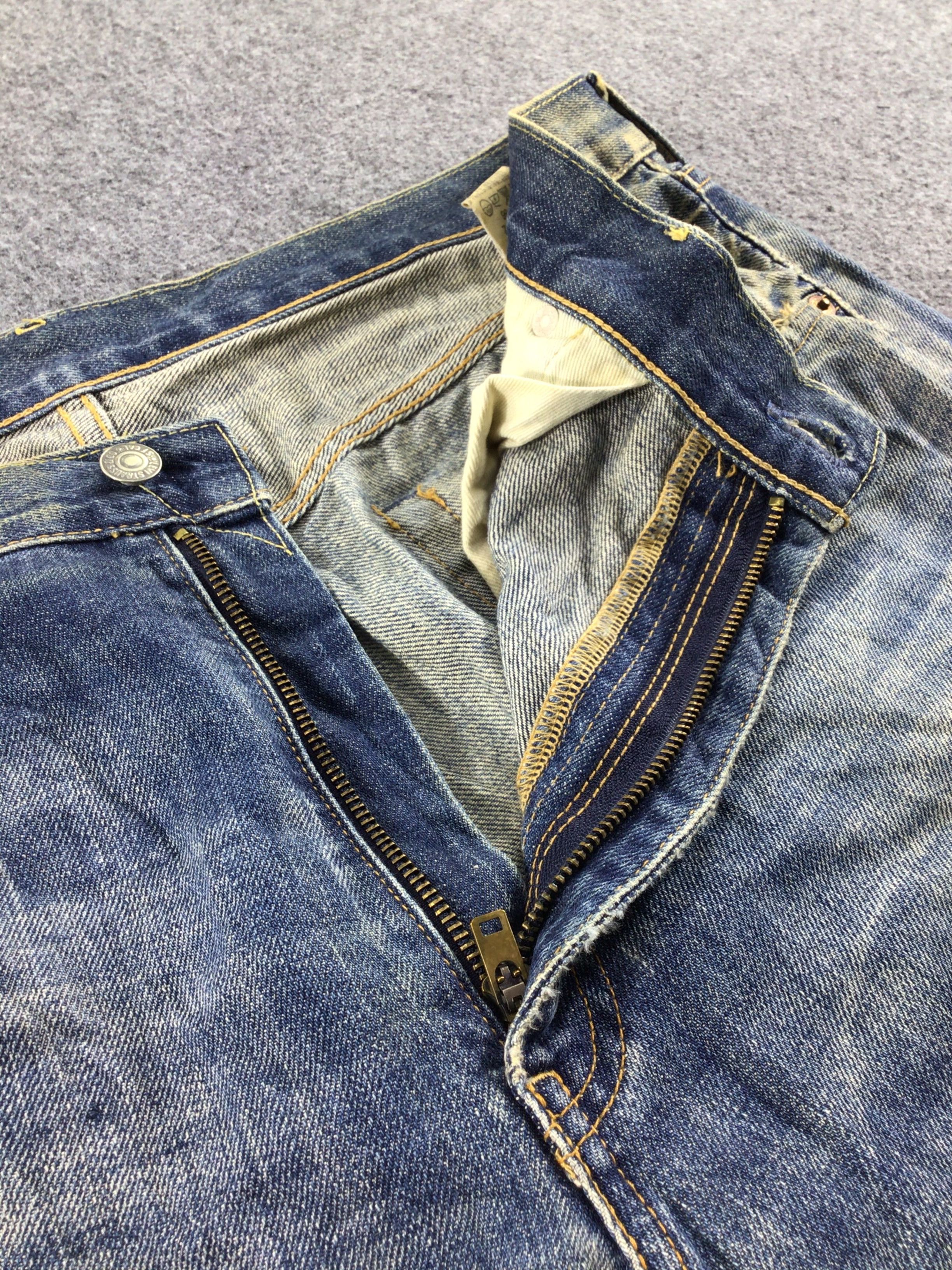 Levi's × Vintage Vintage LVC Big E Redline Levis 502 Jeans-JM165 Size US 35 - 8 Thumbnail