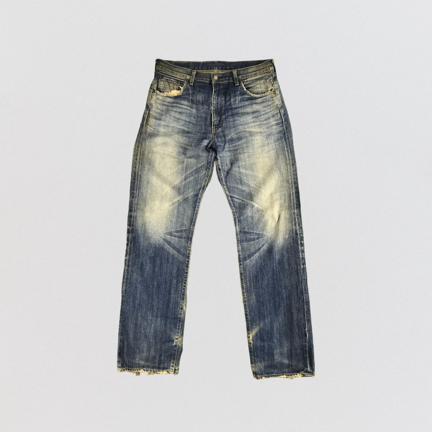 Levi's × Vintage Vintage LVC Big E Redline Levis 502 Jeans-JM165 Size US 35 - 1 Thumbnail