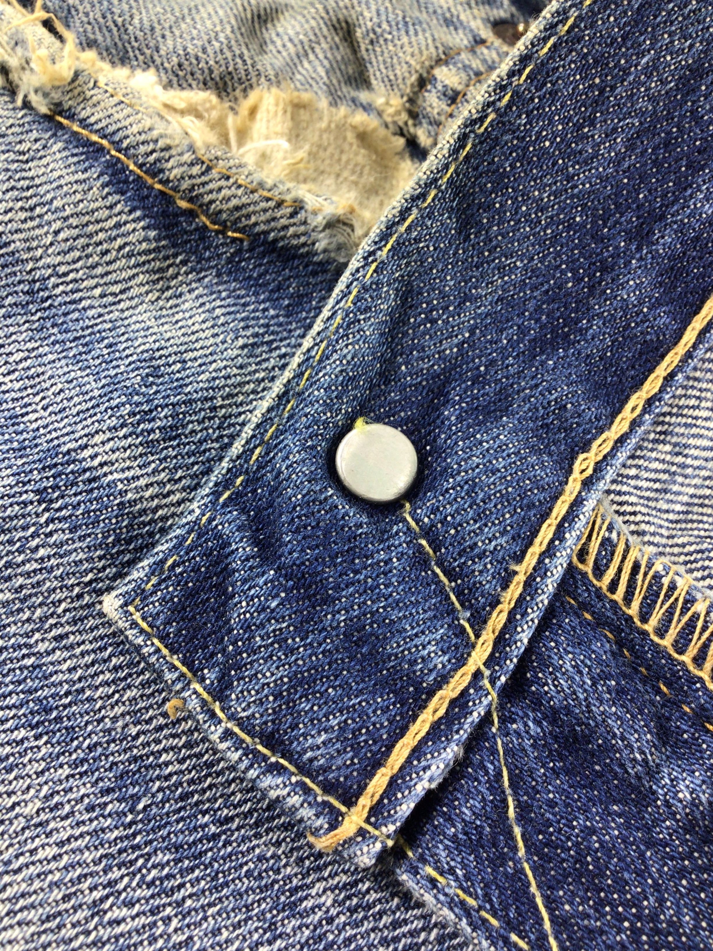 Levi's × Vintage Vintage LVC Big E Redline Levis 502 Jeans-JM165 Size US 35 - 9 Thumbnail