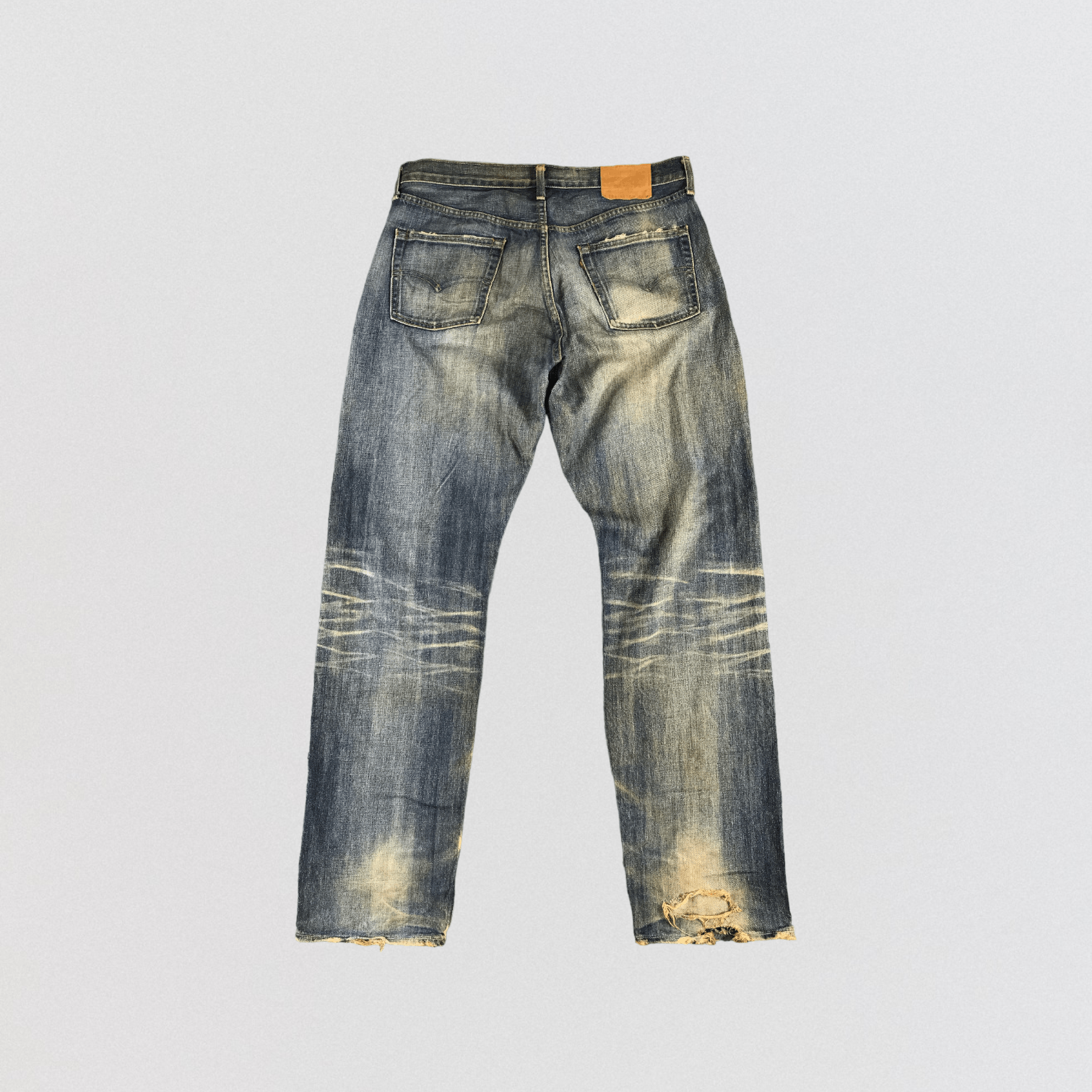 Levi's × Vintage Vintage LVC Big E Redline Levis 502 Jeans-JM165 Size US 35 - 2 Thumbnail