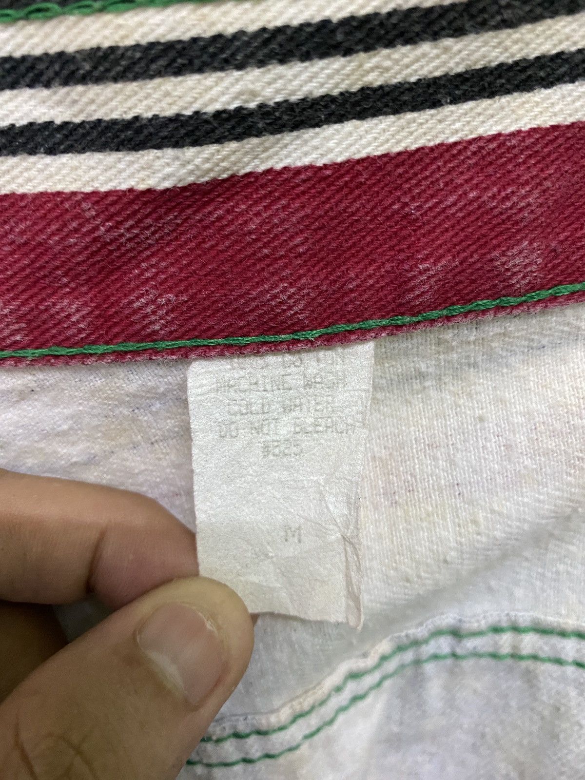 Vintage Vintage Striped Multicolour Baggy Pants Size US 27 - 19 Thumbnail