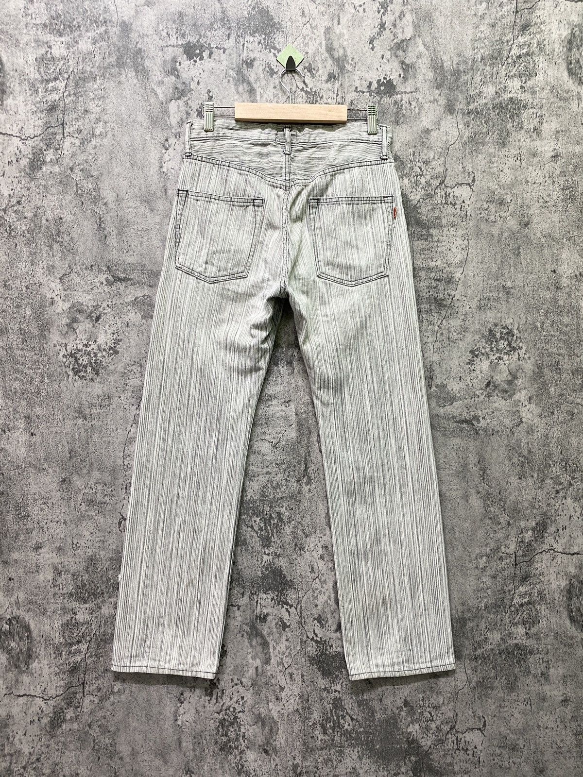 Designer × OMNIGOD × Vintage Vintage OMNIGOD Japan Striped Distressed Pant Size US 28 / EU 44 - 2 Thumbnail