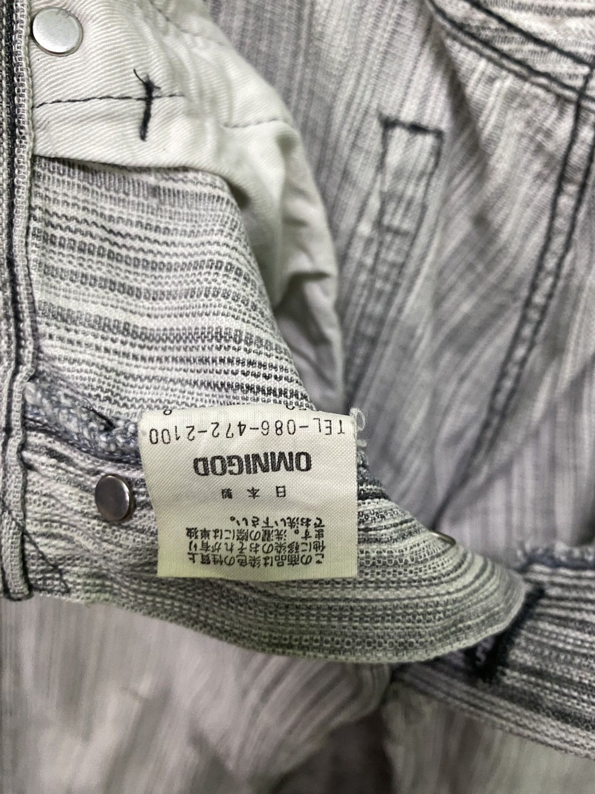 Designer × OMNIGOD × Vintage Vintage OMNIGOD Japan Striped Distressed Pant Size US 28 / EU 44 - 21 Thumbnail