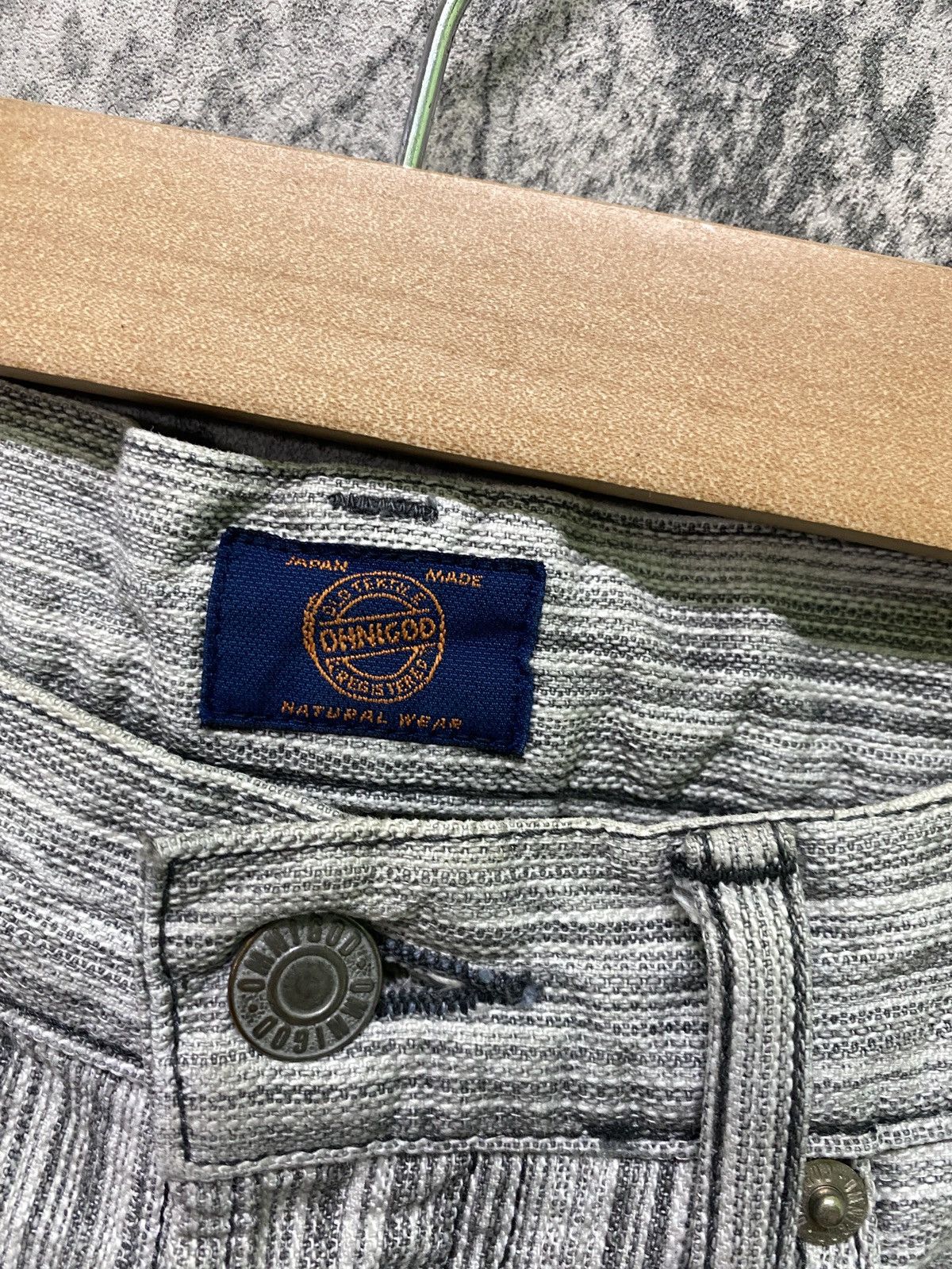 Designer × OMNIGOD × Vintage Vintage OMNIGOD Japan Striped Distressed Pant Size US 28 / EU 44 - 10 Thumbnail