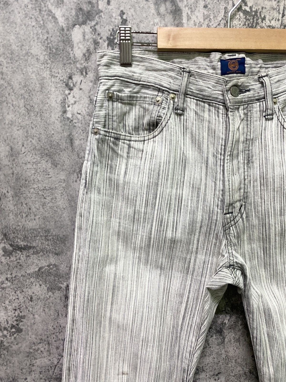 Designer × OMNIGOD × Vintage Vintage OMNIGOD Japan Striped Distressed Pant Size US 28 / EU 44 - 4 Thumbnail