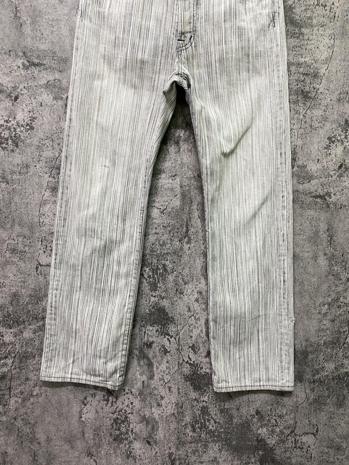 Designer × OMNIGOD × Vintage Vintage OMNIGOD Japan Striped Distressed Pant Size US 28 / EU 44 - 8 Thumbnail