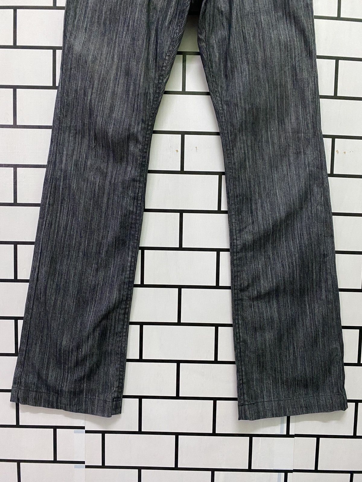 Designer × Japanese Brand Vintage Japanese MALE & CO Zipper Striped Flared Pants Size US 31 - 3 Thumbnail