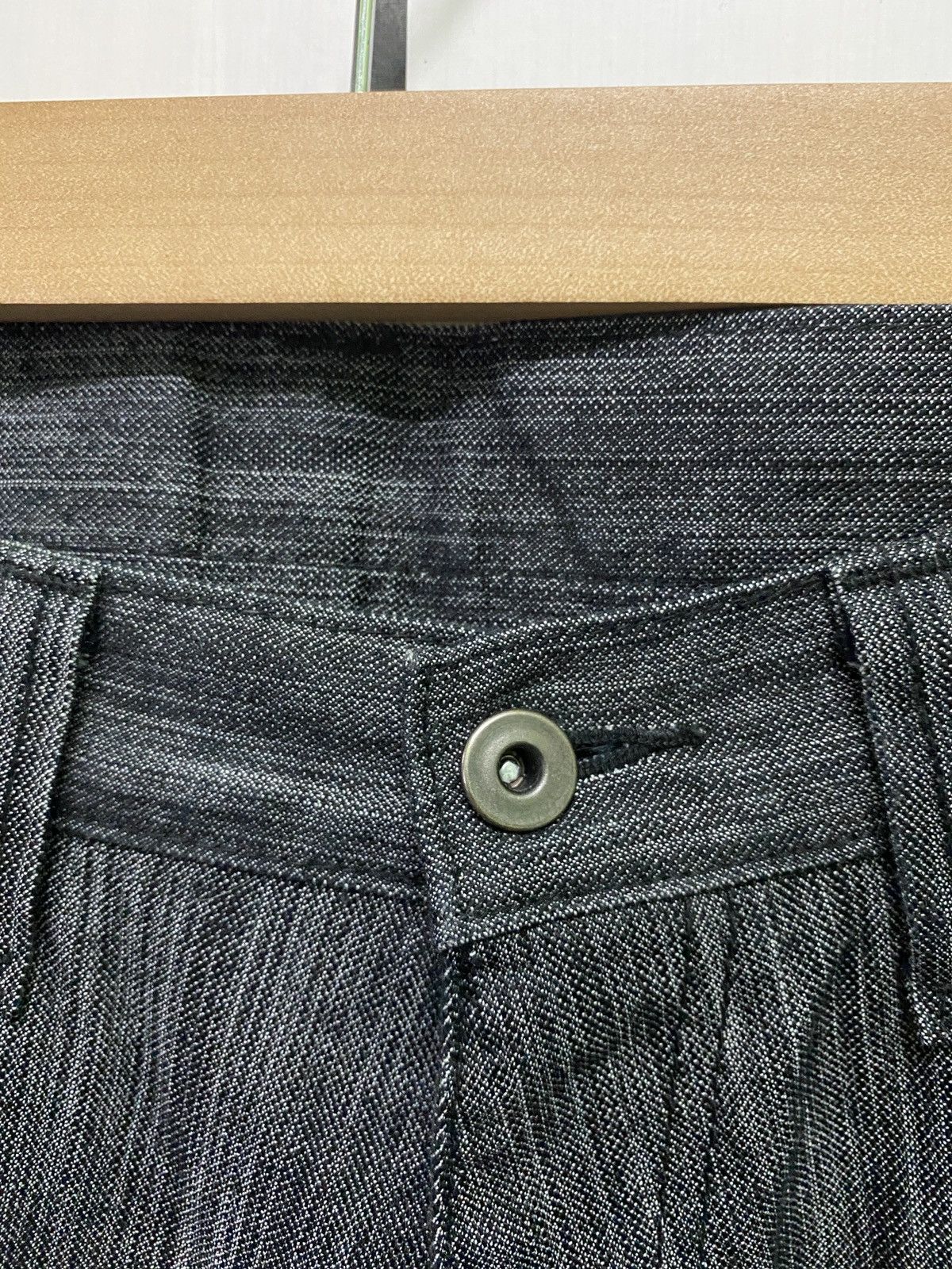 Designer × Japanese Brand Vintage Japanese MALE & CO Zipper Striped Flared Pants Size US 31 - 7 Thumbnail