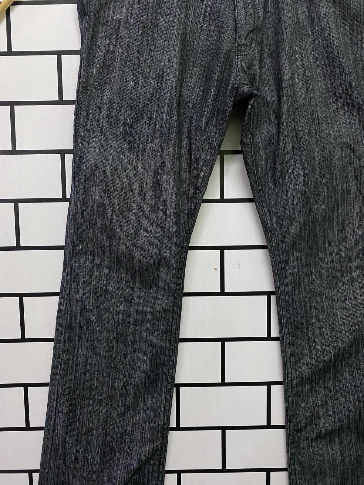 Designer × Japanese Brand Vintage Japanese MALE & CO Zipper Striped Flared Pants Size US 31 - 5 Thumbnail