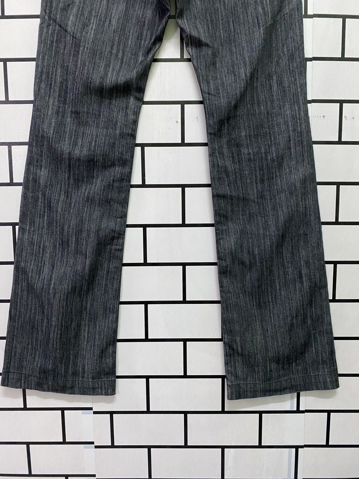 Designer × Japanese Brand Vintage Japanese MALE & CO Zipper Striped Flared Pants Size US 31 - 8 Thumbnail