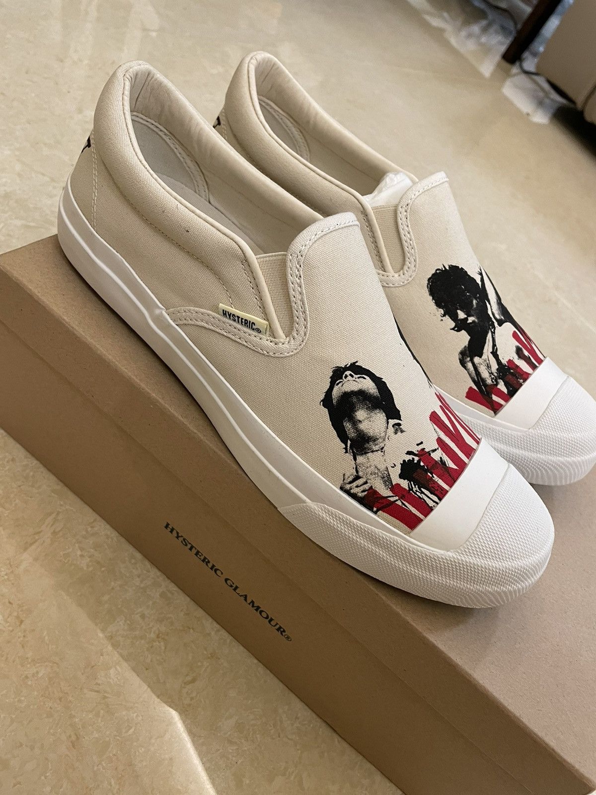 Hysteric Glamour Hysterical glamour THE HEART BREAKERS slip on US8 