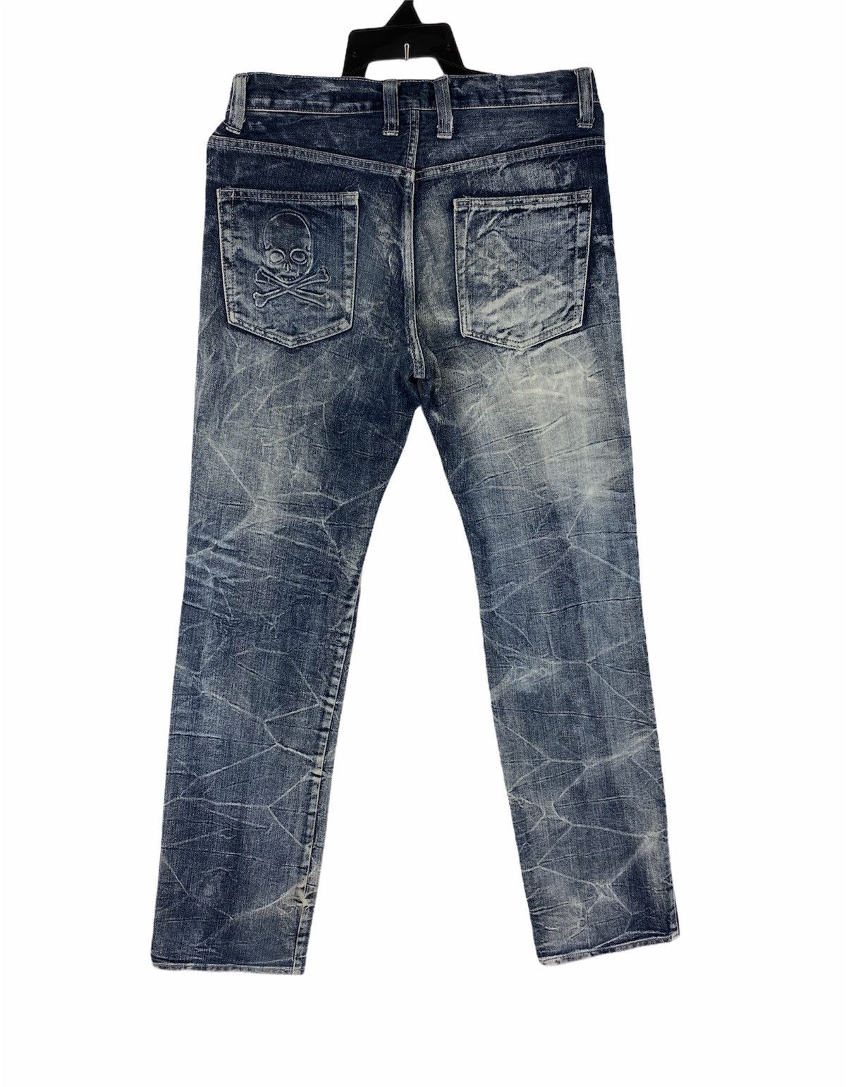 Japanese Brand × Vintage Japanese Root Three Deconstructed Distressed Denim Pants Size US 32 / EU 48 - 2 Thumbnail