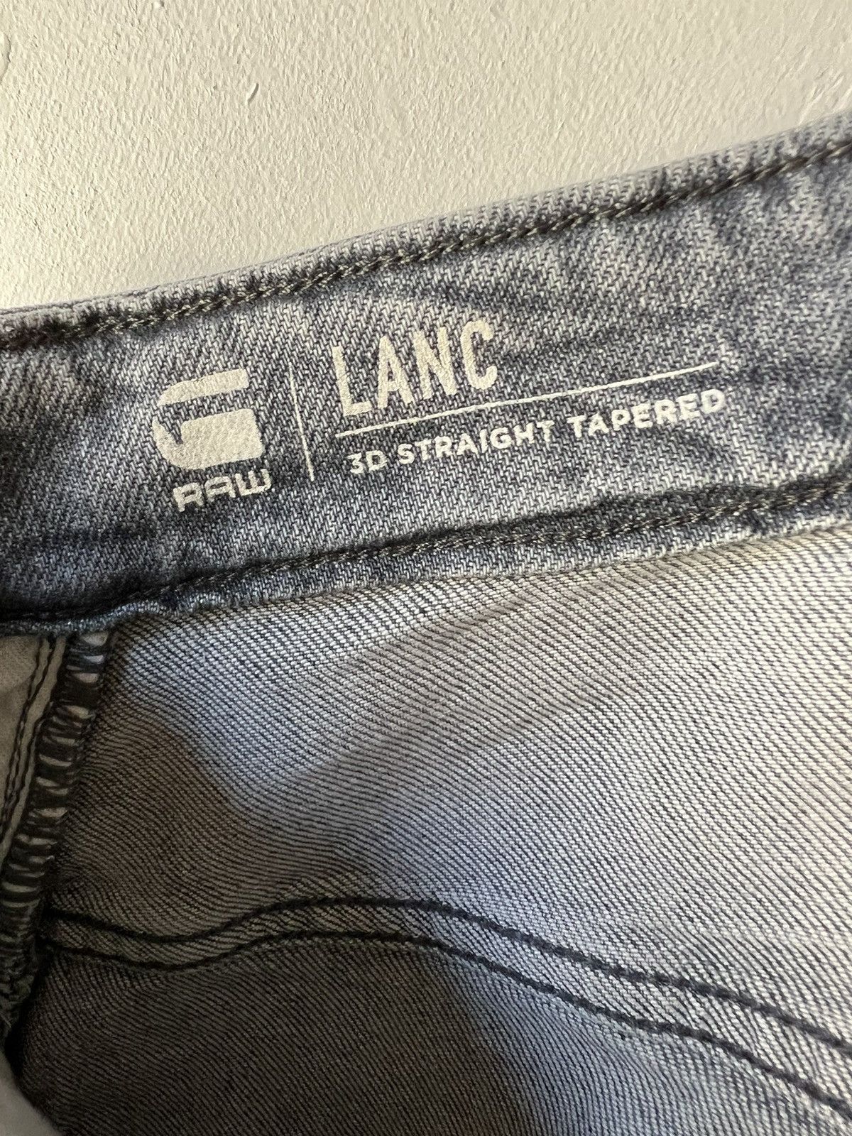 G-Star Gstar lanc 3d straight tapered jeans Size US 34 / EU 50 - 4 Thumbnail