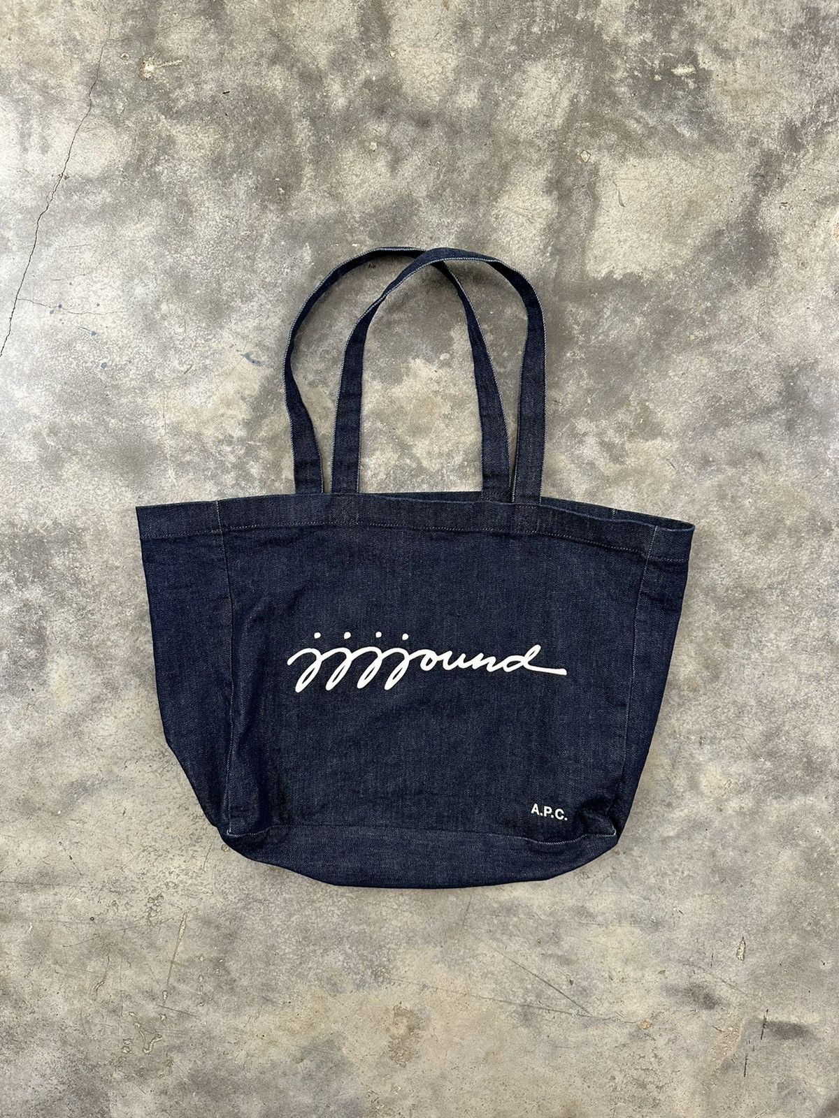 Jjjjound Jjjjound x A.P.C. Oversized Denim Tote Bag Paris | Grailed