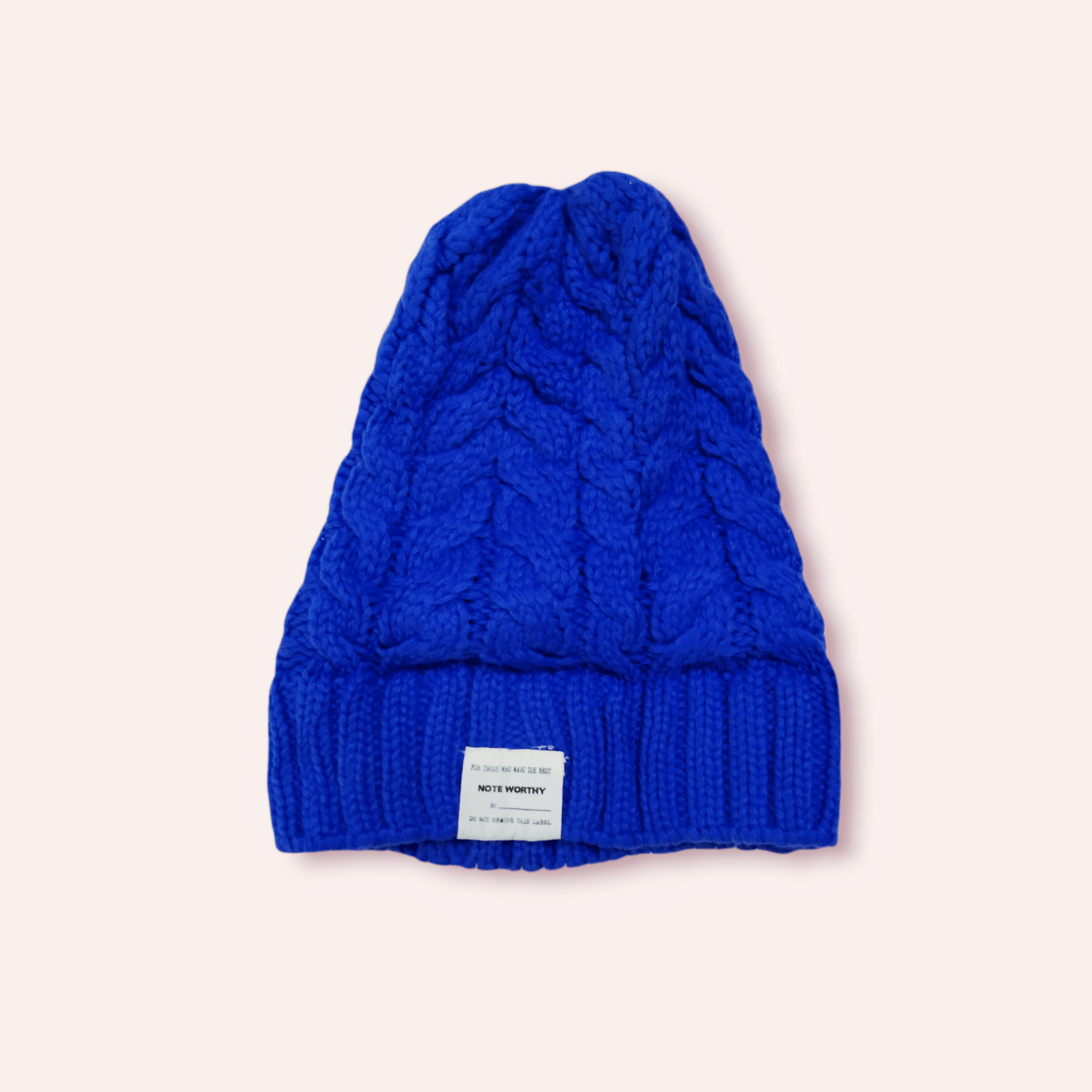 Vintage WOOL BLEND COLOURED CABLE BEANIE Size ONE SIZE - 6 Thumbnail
