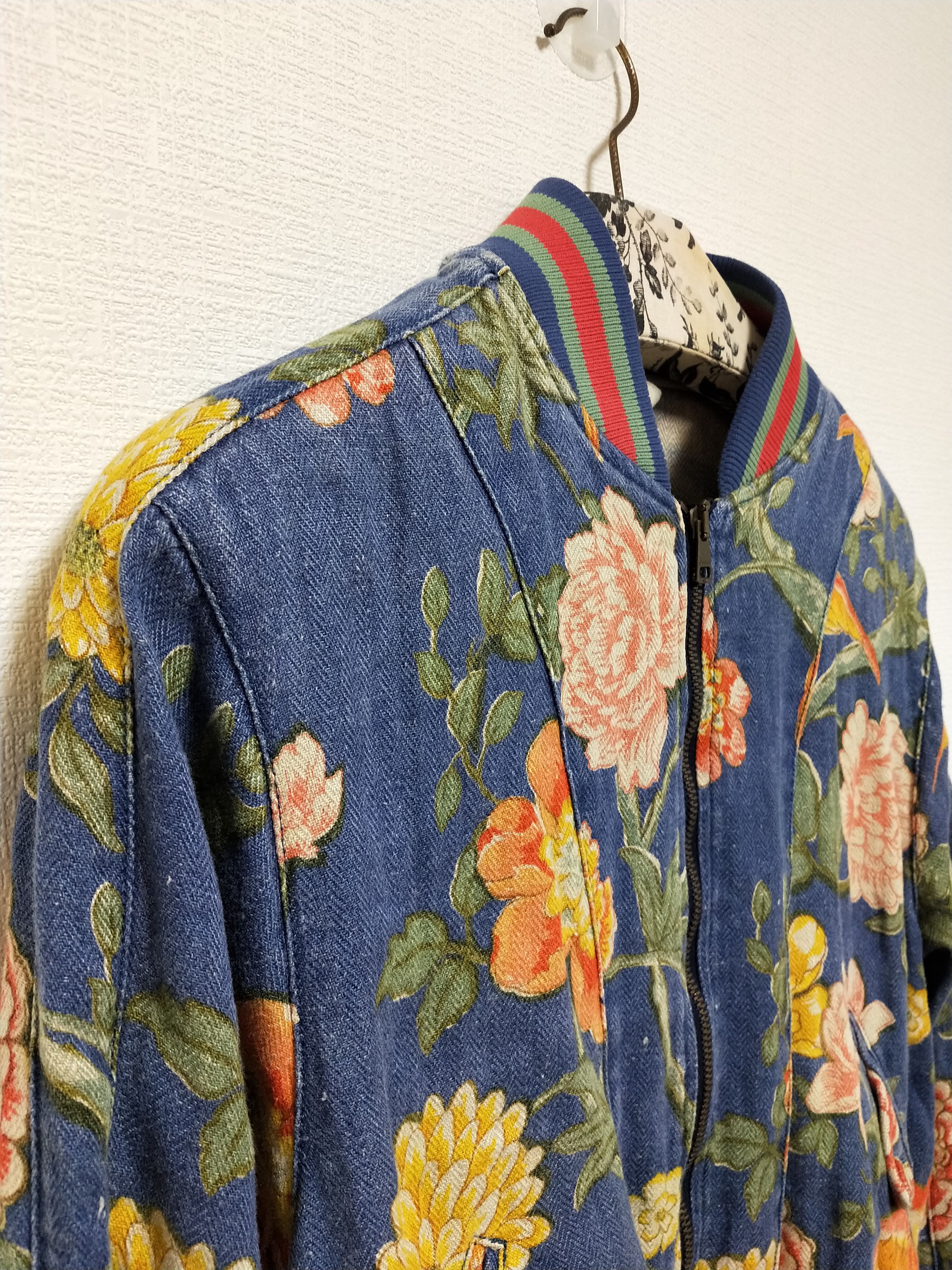 Gucci Floral Linen Bomber Jacket Size US S / EU 44-46 / 1 - 3 Thumbnail