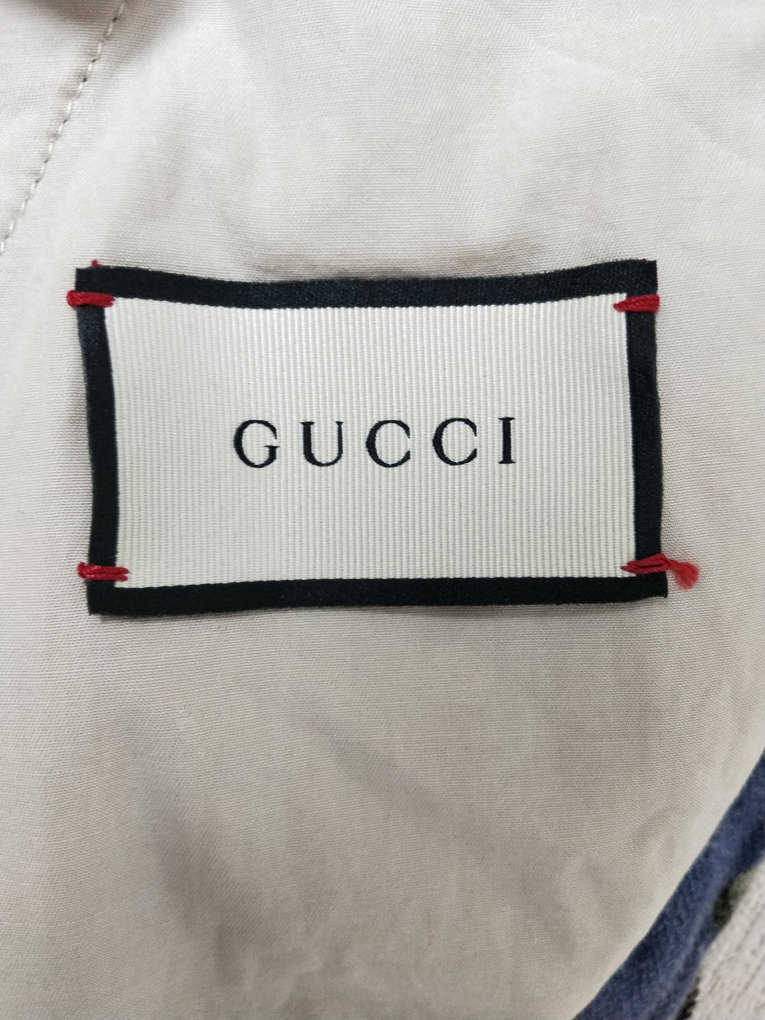 Gucci Floral Linen Bomber Jacket Size US S / EU 44-46 / 1 - 6 Thumbnail