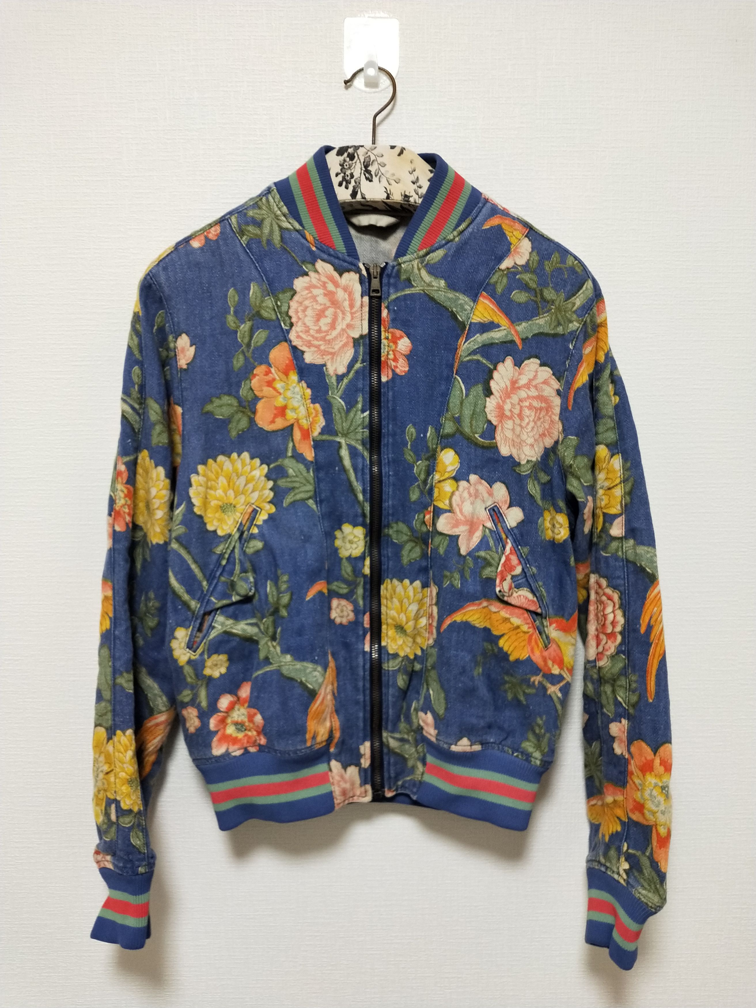 Gucci Floral Linen Bomber Jacket Size US S / EU 44-46 / 1 - 1 Thumbnail