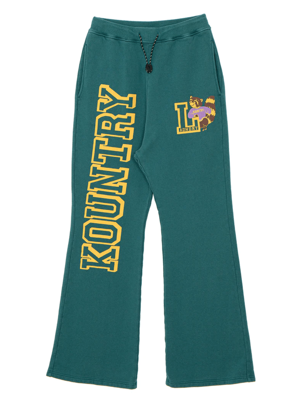 Kapital × Kapital Kountry Kapital Napped Lining Flare Kountry Sweatpants (GREEN). Size US 32 / EU 48 - 1 Thumbnail