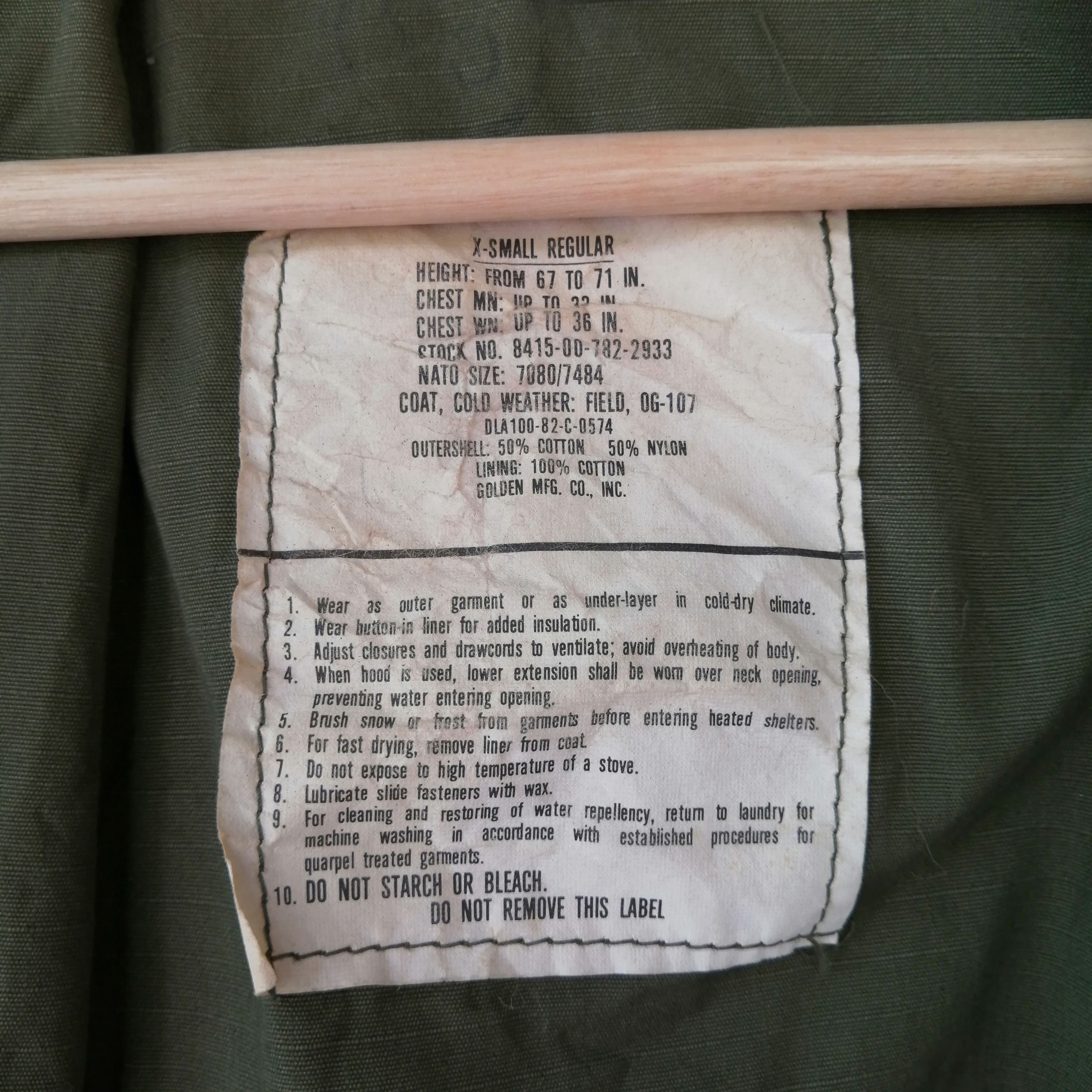Vintage m 65 field jacket taxi driver travis bickle robert deniro Size US S / EU 44-46 / 1 - 4 Thumbnail