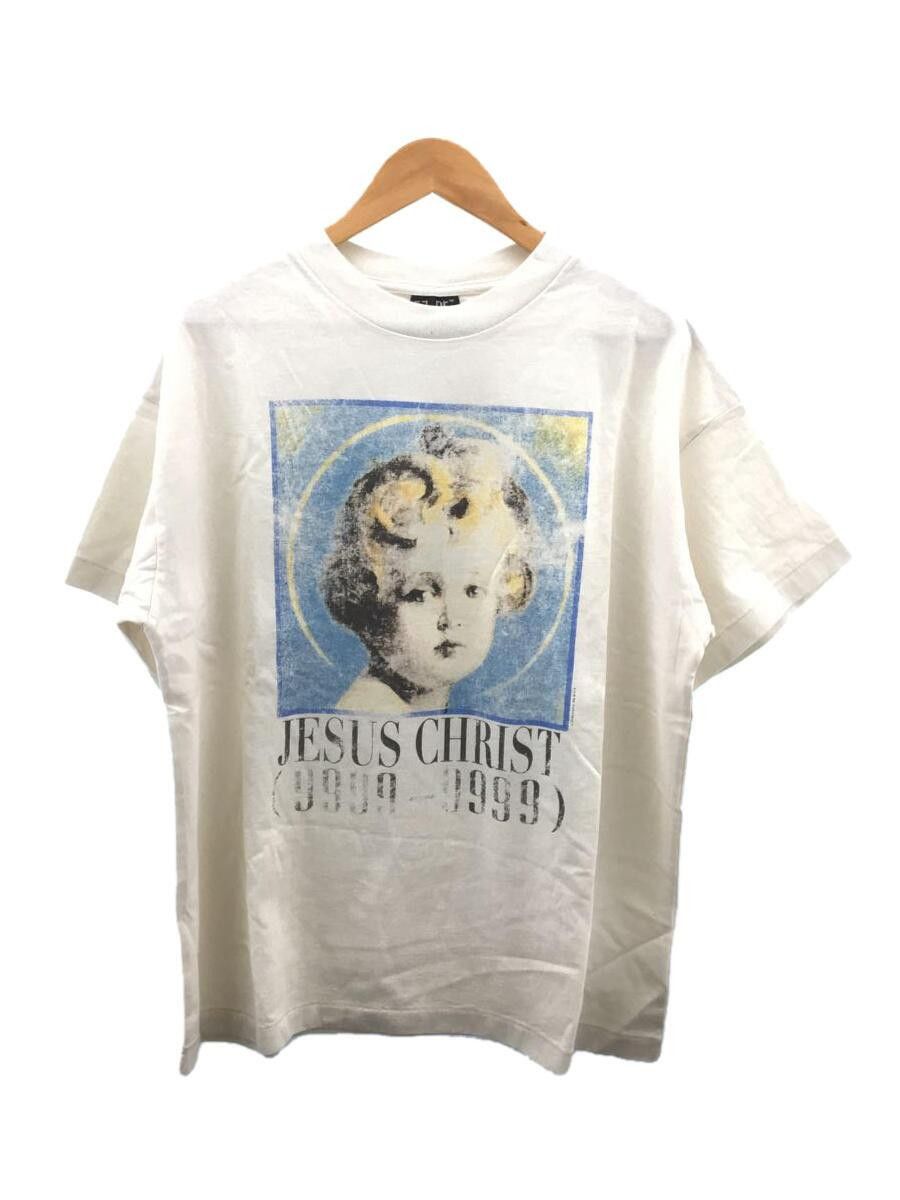 SAINT MICHAEL Vintage T Shirt Kurt Cobain Black and White Newspaper Portrait Short Sleeve main image 1