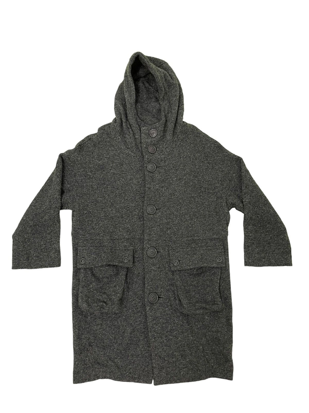 Issey Miyake Wool Hoodie Sunaokuwahara Button Jacket 4🟩8 Size US M / EU 48-50 / 2 - 1 Thumbnail