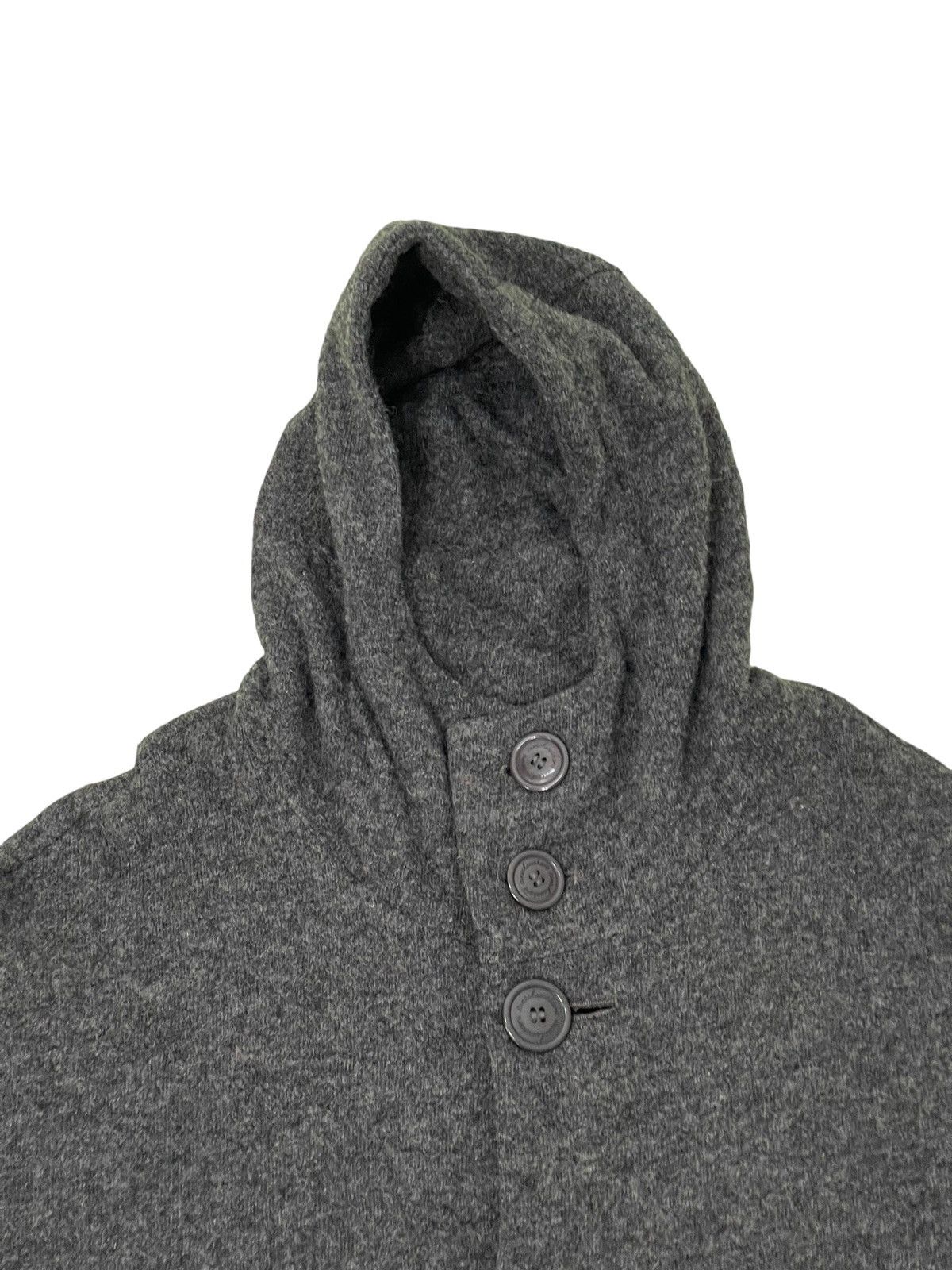 Issey Miyake Wool Hoodie Sunaokuwahara Button Jacket 4🟩8 Size US M / EU 48-50 / 2 - 8 Thumbnail