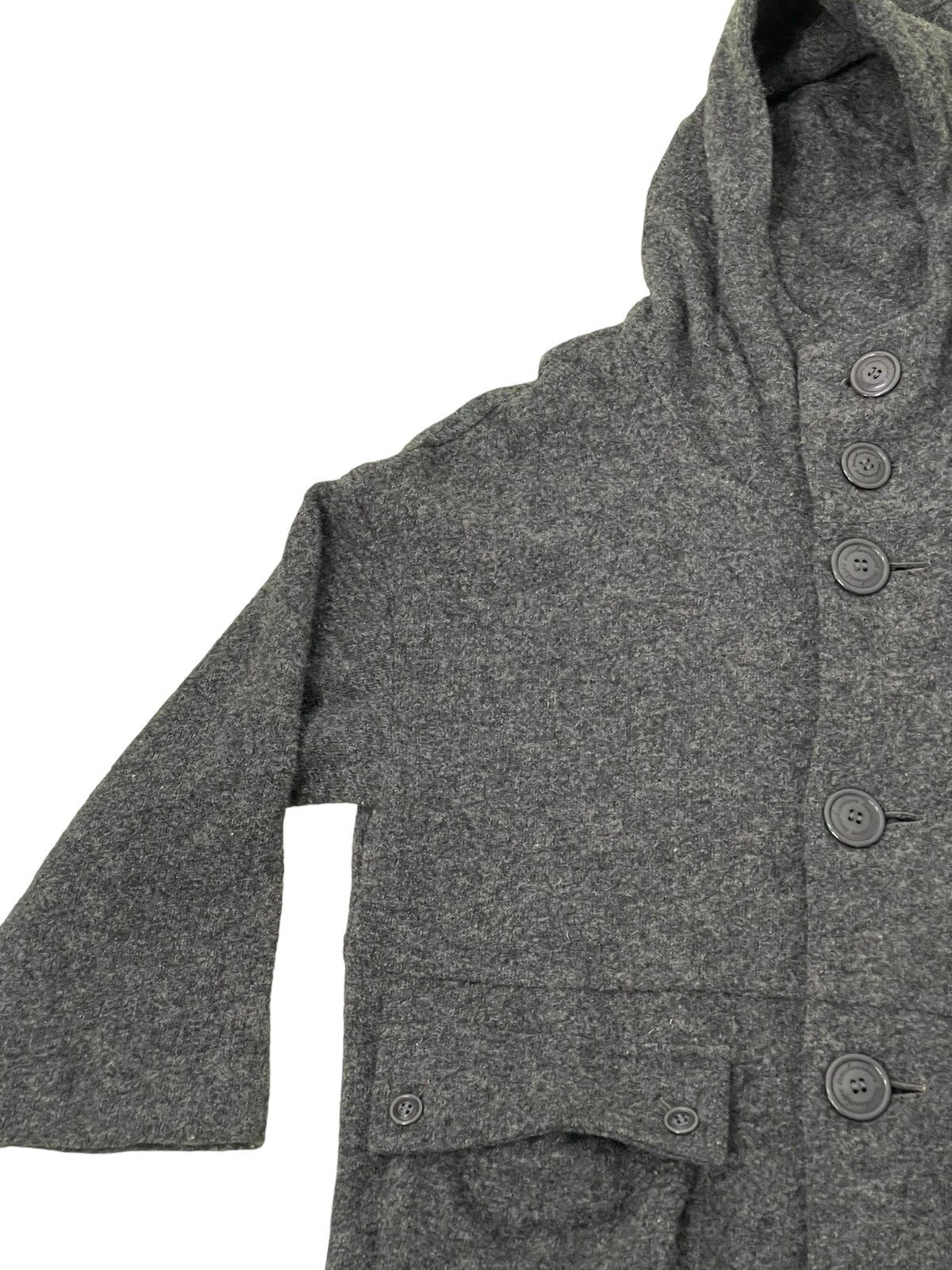 Issey Miyake Wool Hoodie Sunaokuwahara Button Jacket 4🟩8 Size US M / EU 48-50 / 2 - 6 Thumbnail