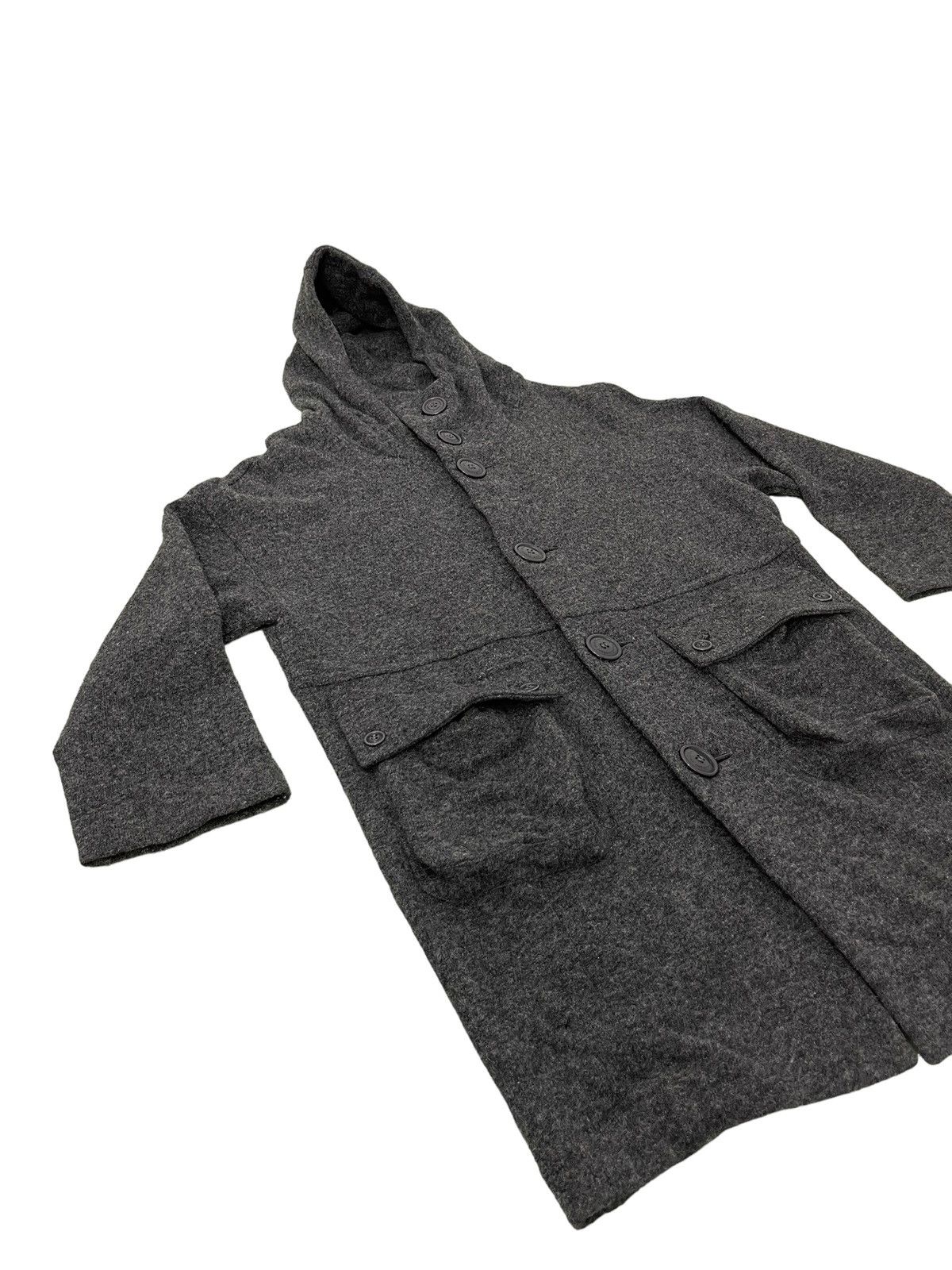 Issey Miyake Wool Hoodie Sunaokuwahara Button Jacket 4🟩8 Size US M / EU 48-50 / 2 - 2 Thumbnail