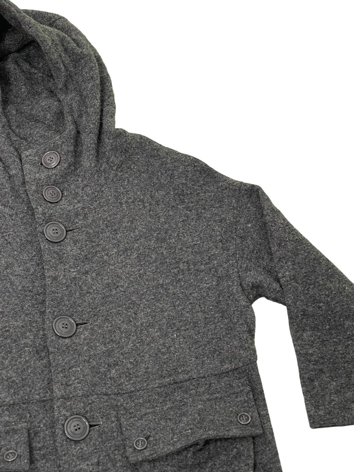 Issey Miyake Wool Hoodie Sunaokuwahara Button Jacket 4🟩8 Size US M / EU 48-50 / 2 - 7 Thumbnail