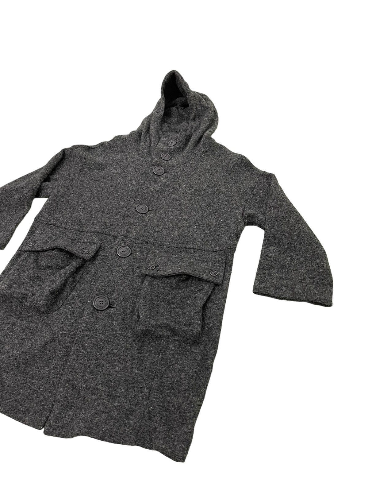 Issey Miyake Wool Hoodie Sunaokuwahara Button Jacket 4🟩8 Size US M / EU 48-50 / 2 - 3 Thumbnail