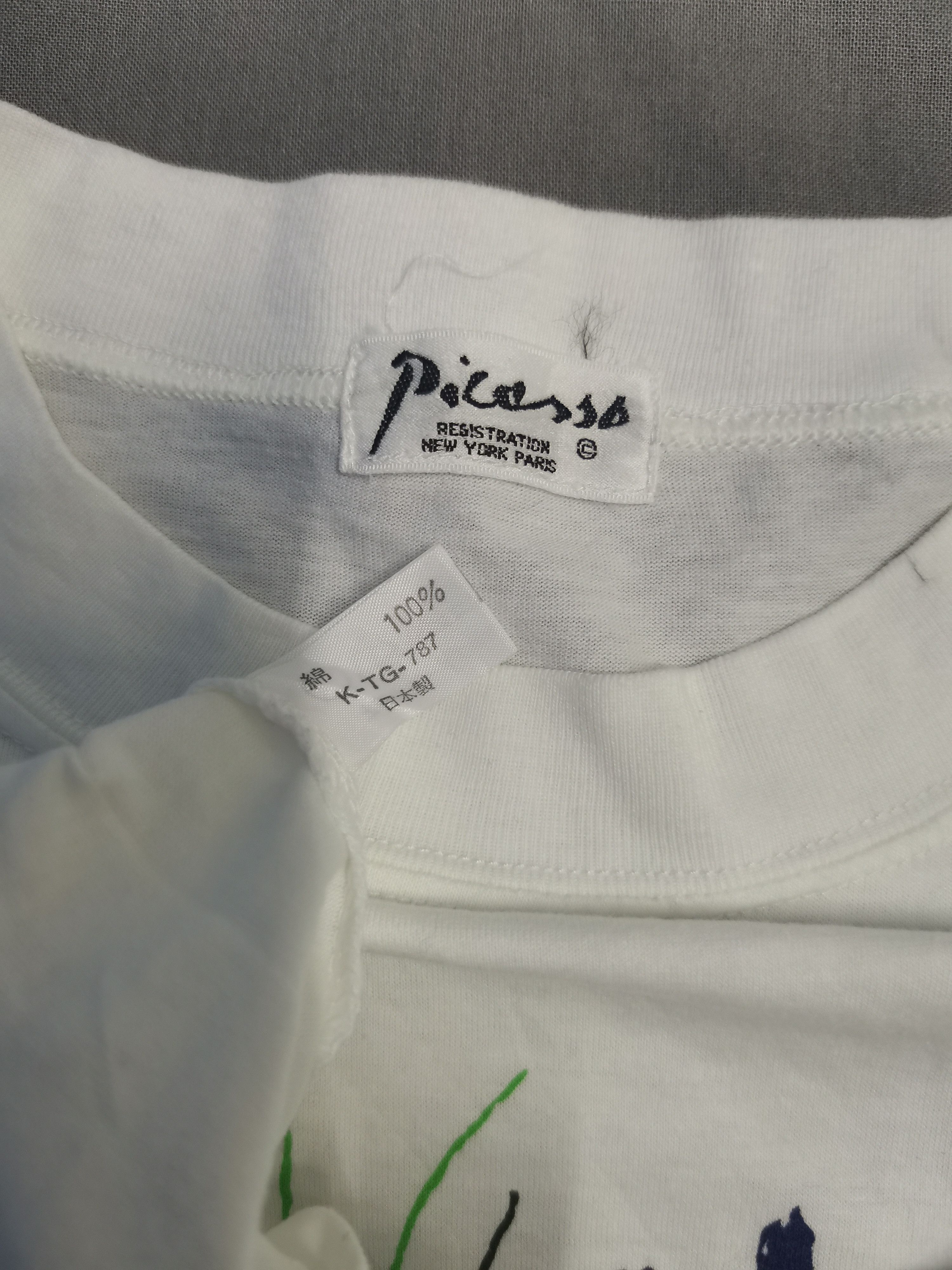 Other Vintage Picasso Flowers Painting Tee Art Designer Graffiti Size US M / EU 48-50 / 2 - 3 Thumbnail