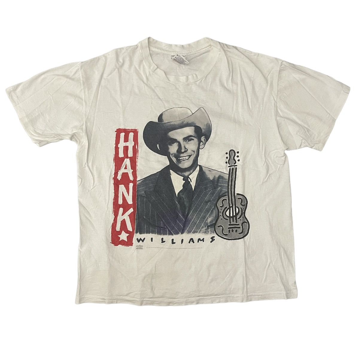 Band Tees Vintage Hank Williams T-Shirt Size US XL / EU 56 / 4 - 1 Thumbnail