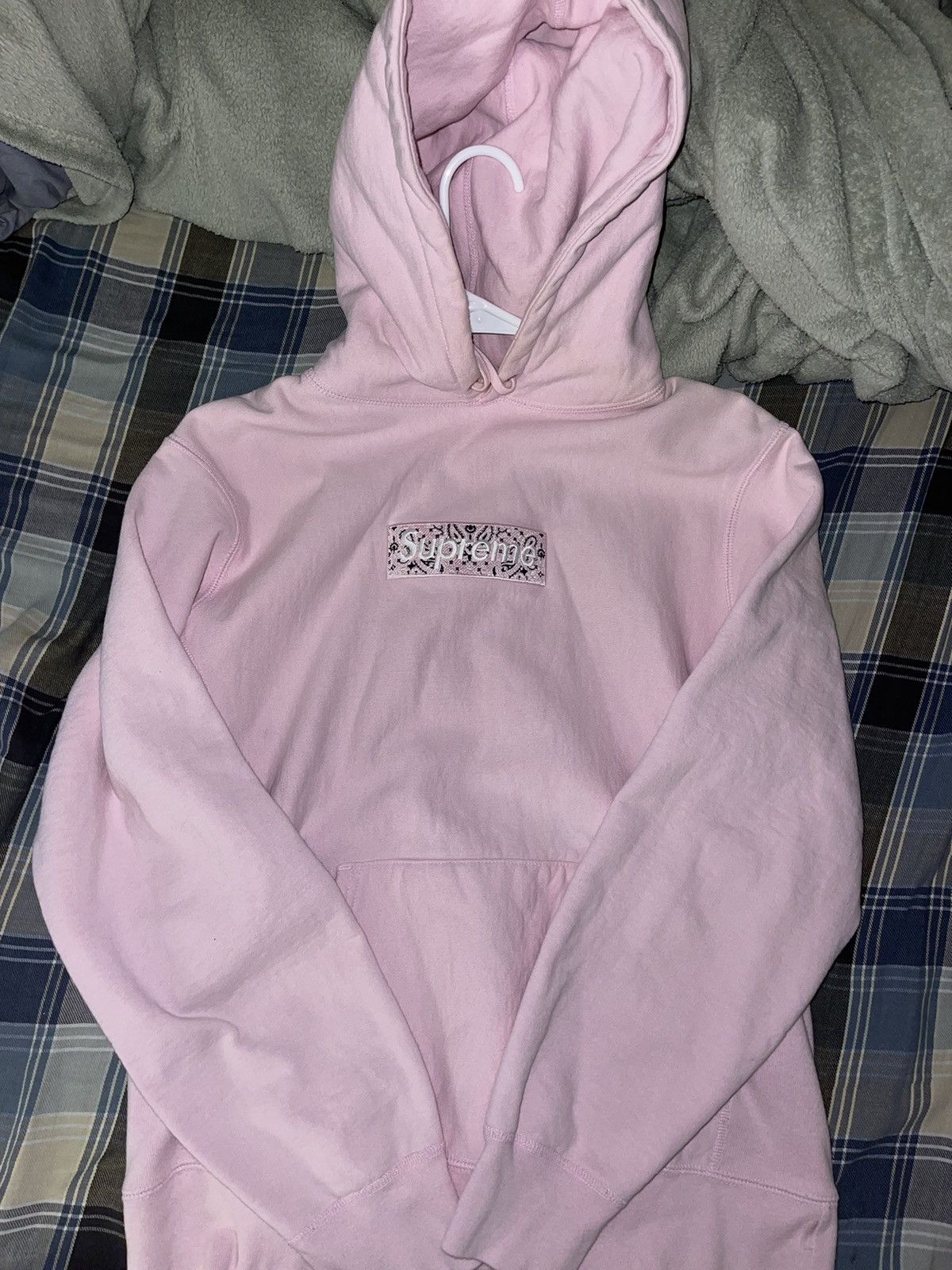 Pink bandana best sale supreme hoodie