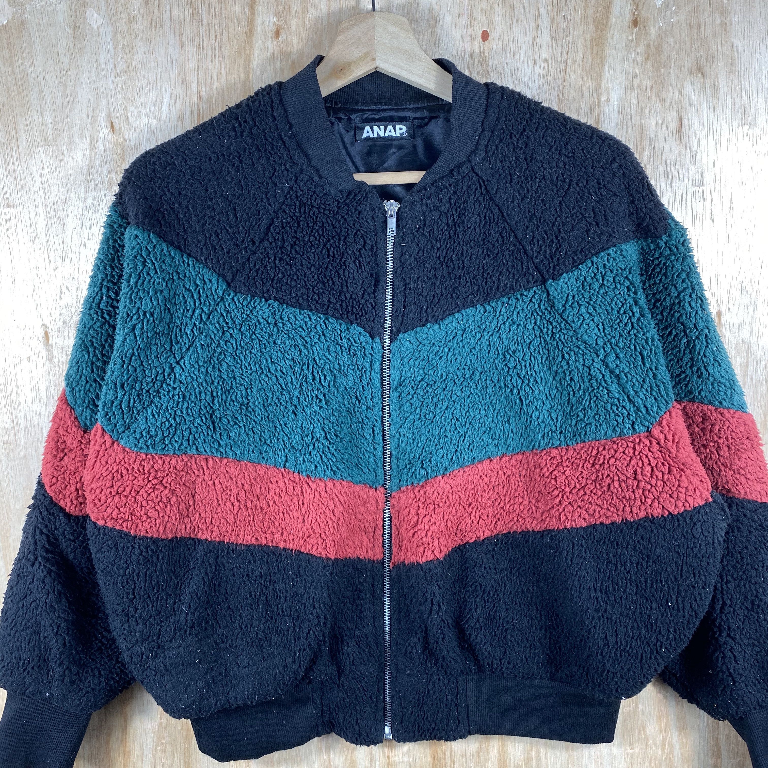 Japanese Brand ANAP Japanese Brand Sherpa Fleece Bomber Jacket Size US M / EU 48-50 / 2 - 4 Thumbnail