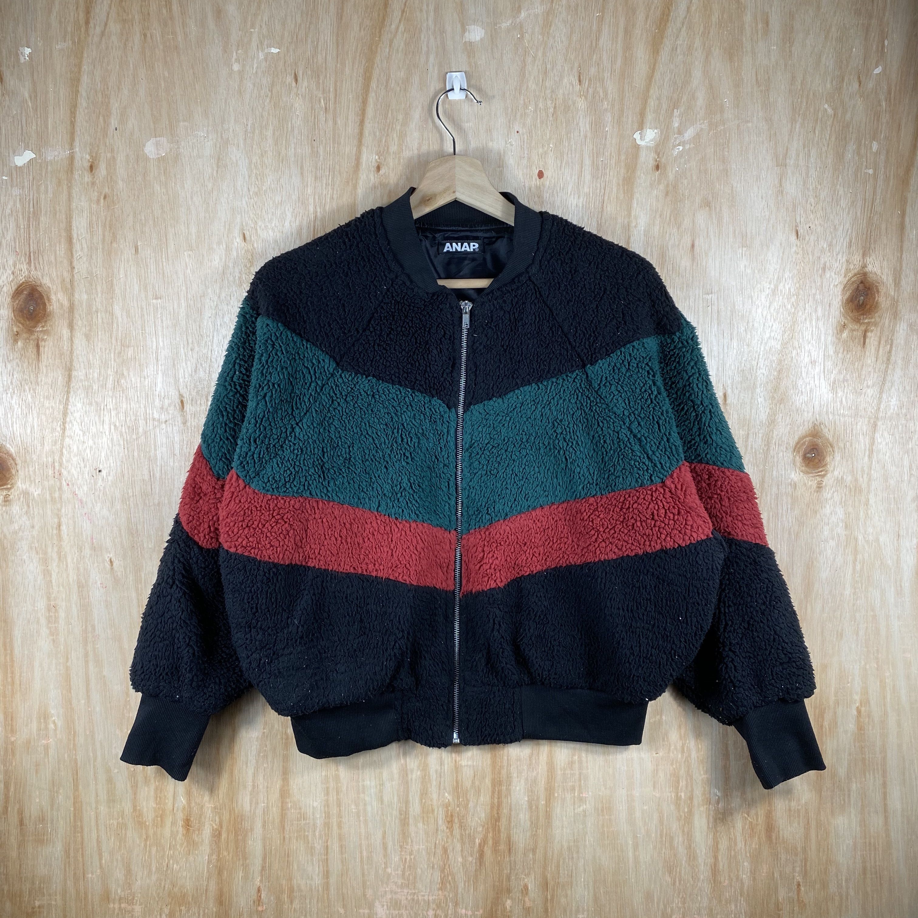 Japanese Brand ANAP Japanese Brand Sherpa Fleece Bomber Jacket Size US M / EU 48-50 / 2 - 1 Thumbnail