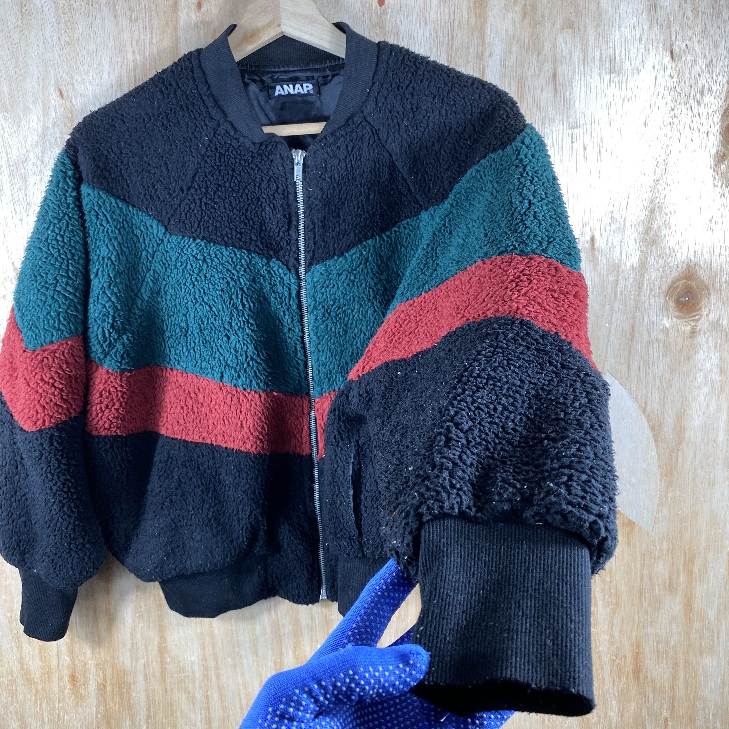 Japanese Brand ANAP Japanese Brand Sherpa Fleece Bomber Jacket Size US M / EU 48-50 / 2 - 7 Thumbnail