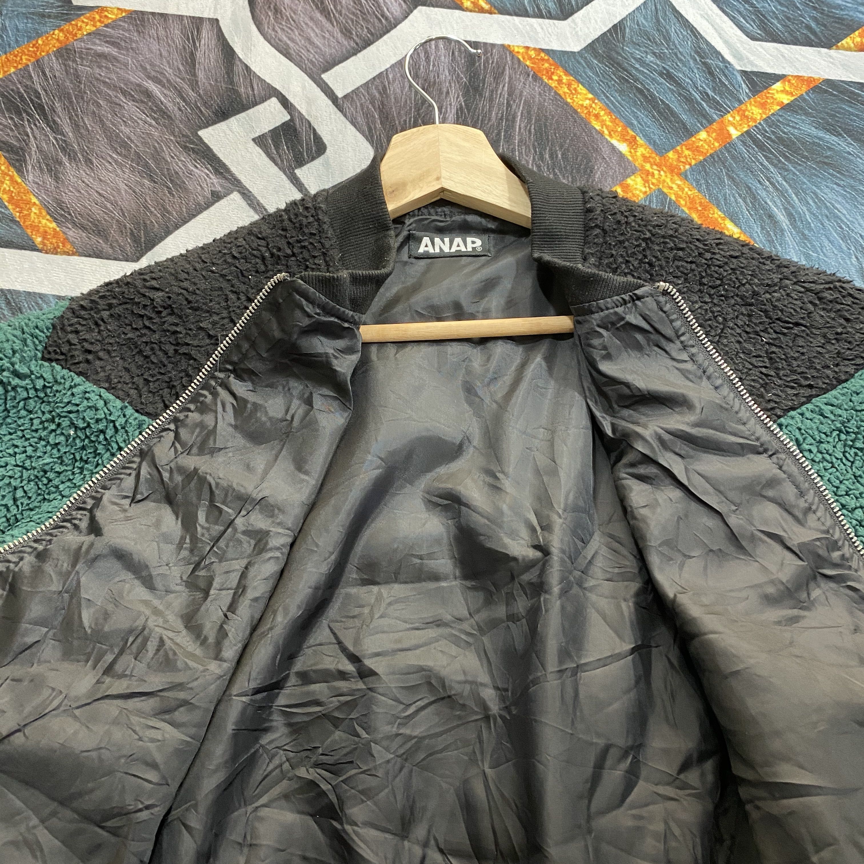 Japanese Brand ANAP Japanese Brand Sherpa Fleece Bomber Jacket Size US M / EU 48-50 / 2 - 12 Thumbnail