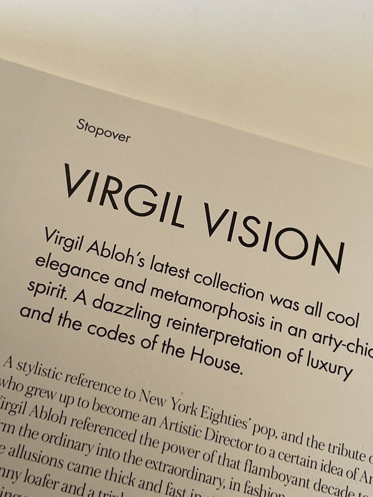 Virgil Abloh Louis Vuitton The Book #10 Virgil Abloh 2019 AW Collection Size ONE SIZE - 6 Thumbnail