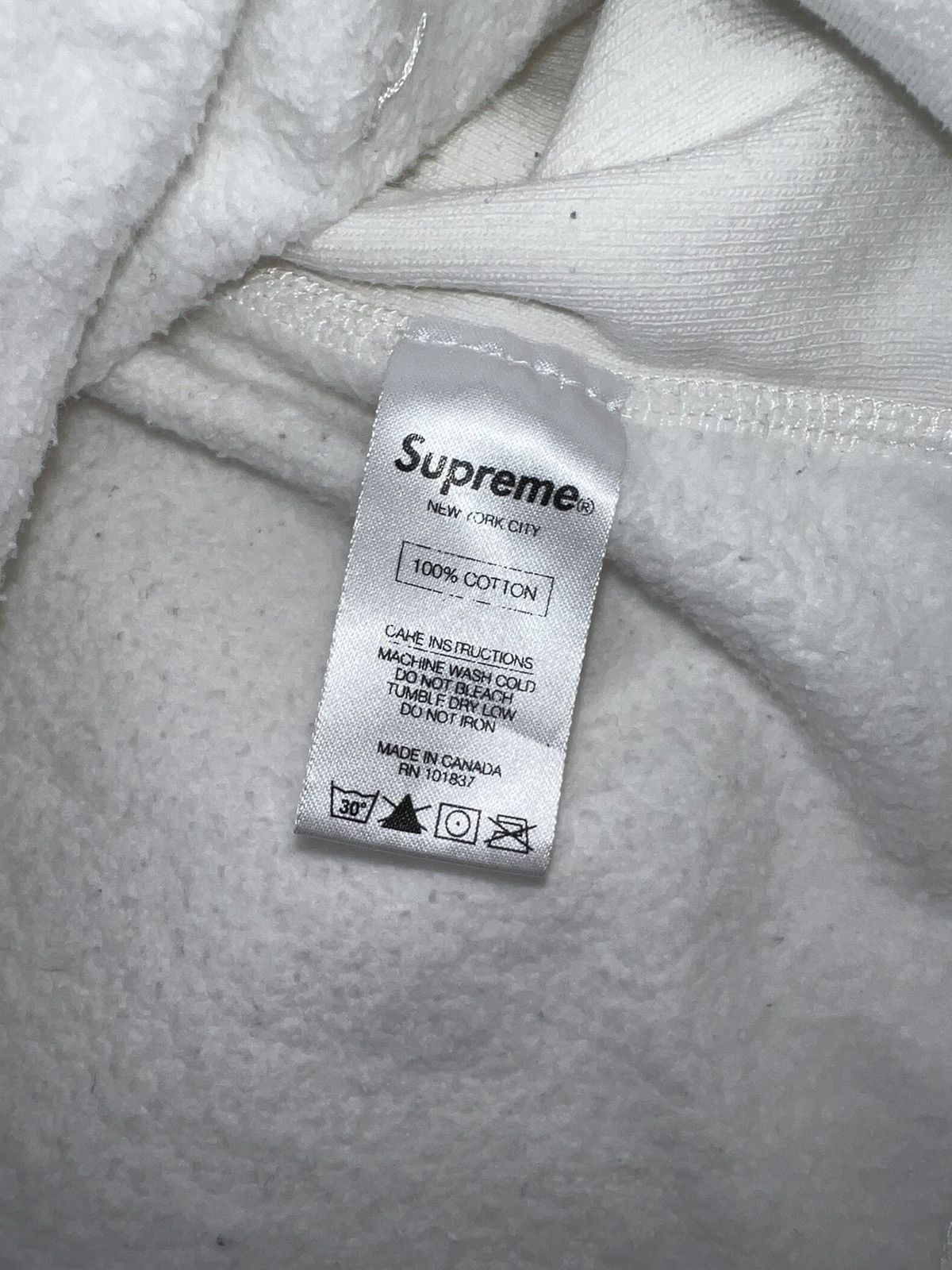 Supreme FW16 Supreme Tonal White Box Logo Hooded Sweatshirt Size US M / EU 48-50 / 2 - 6 Thumbnail