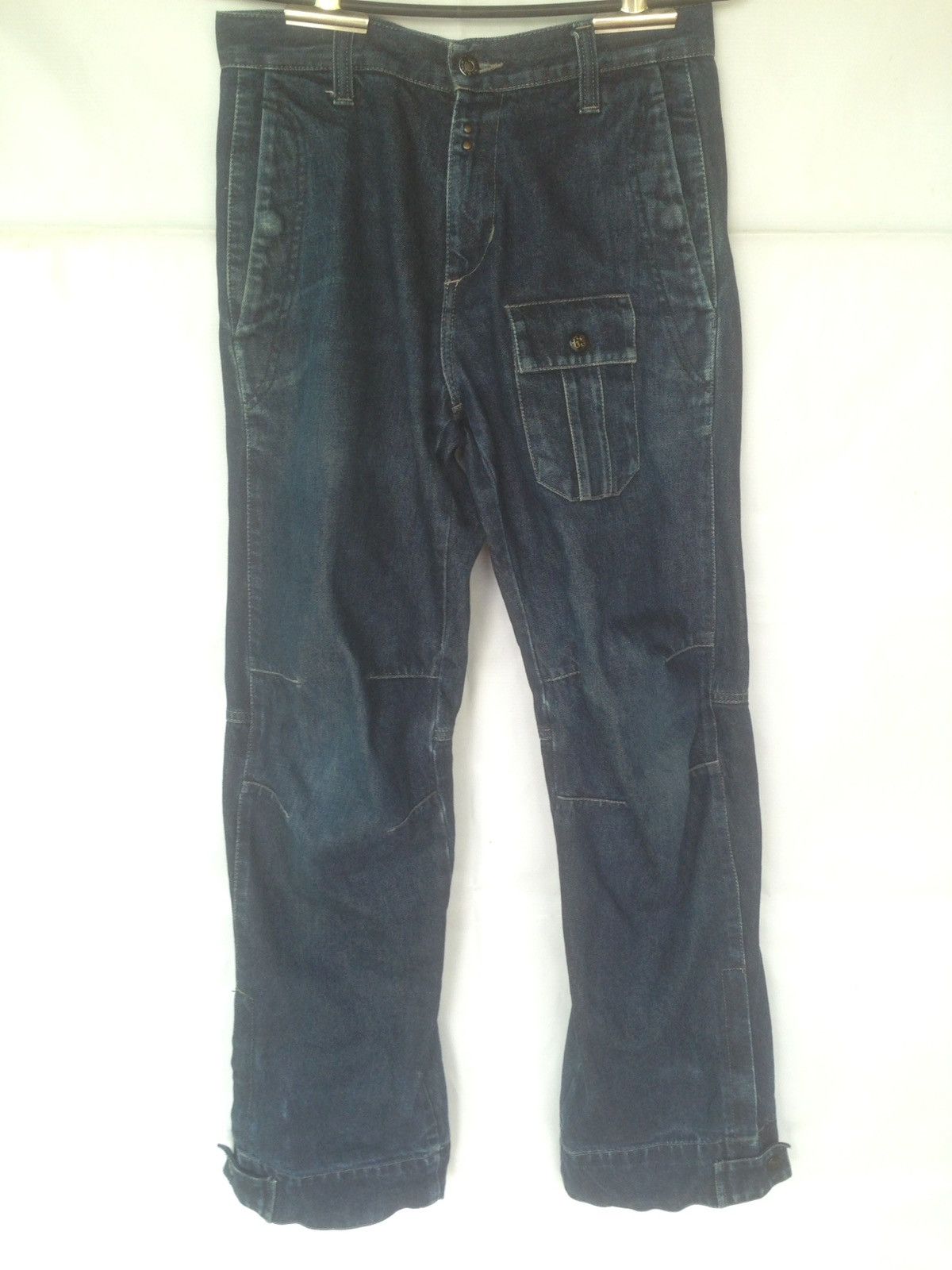 image of G Star Raw Shortcut Surman Denim Punk Seditionaries in Blue, Men's (Size 30)