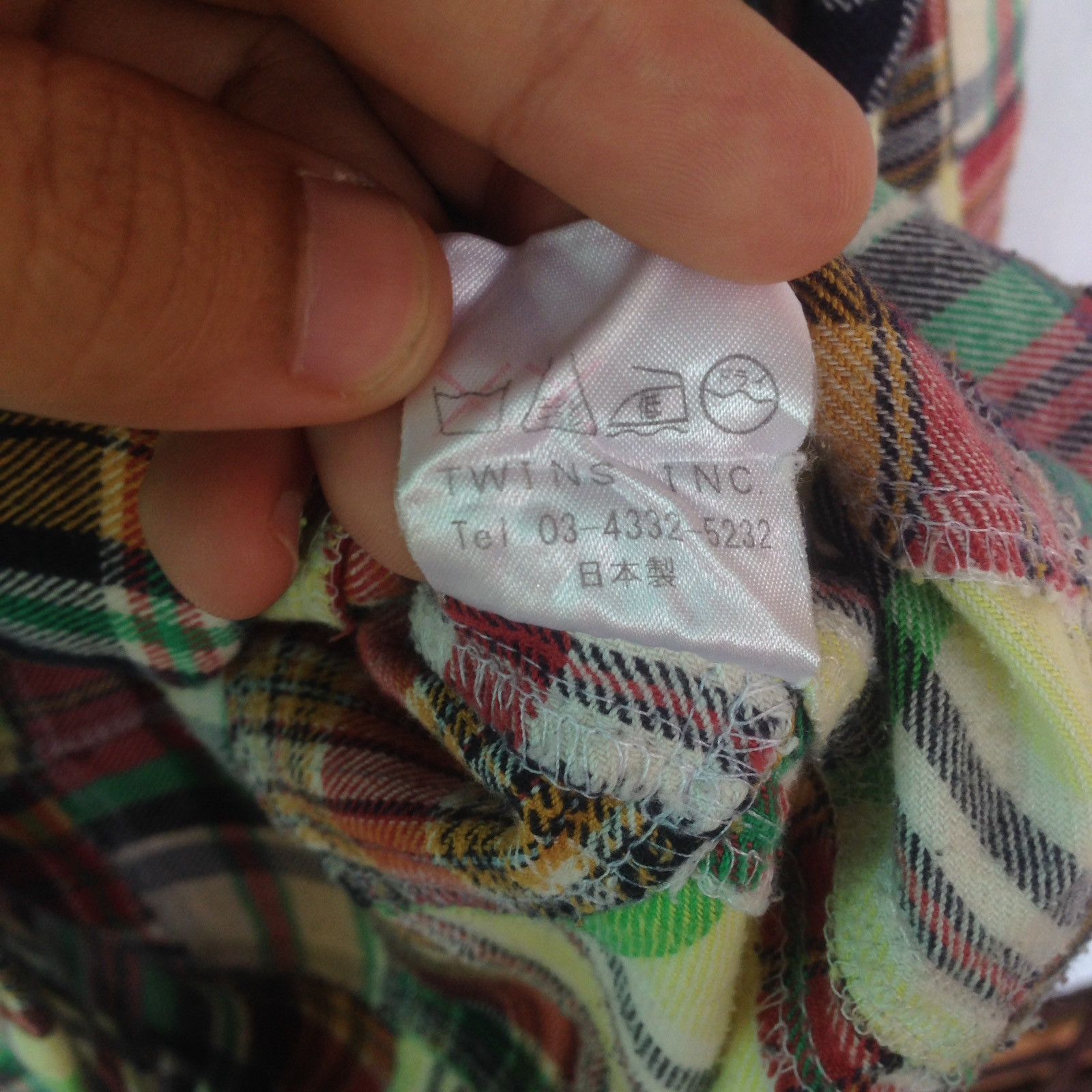 Designer acoustic patchwork flannel japan brand made in japan Size US L / EU 52-54 / 3 - 6 Thumbnail