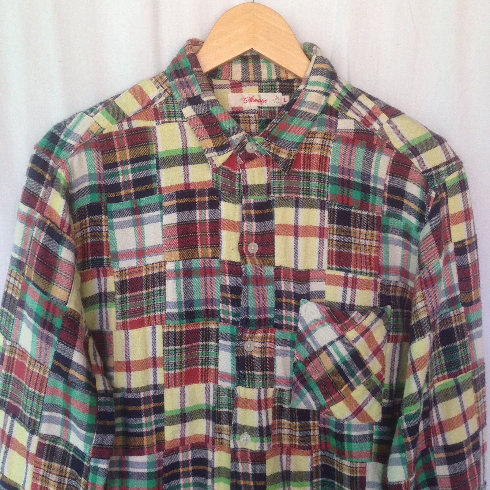 Designer acoustic patchwork flannel japan brand made in japan Size US L / EU 52-54 / 3 - 4 Thumbnail