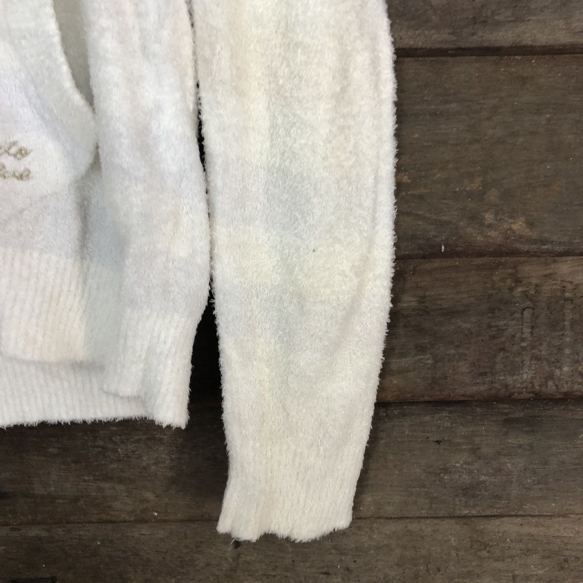 Homespun Knitwear DLL Gelato Pique White Mohair Shag Shaggy Knitwear #c1041 Size US M / EU 48-50 / 2 - 4 Thumbnail
