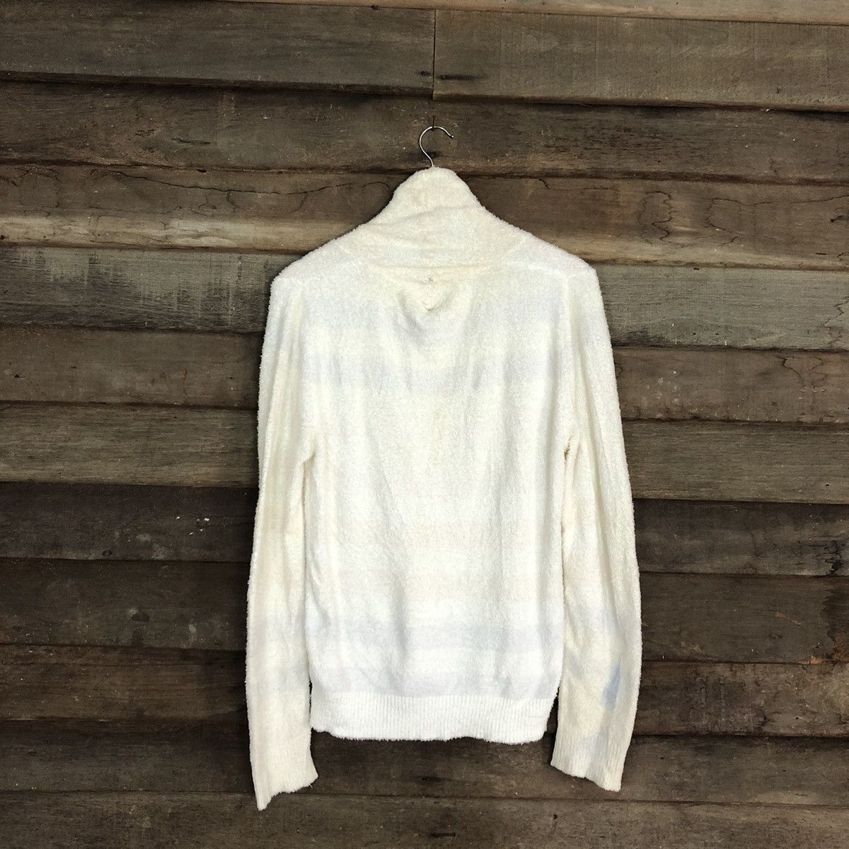 Homespun Knitwear DLL Gelato Pique White Mohair Shag Shaggy Knitwear #c1041 Size US M / EU 48-50 / 2 - 12 Thumbnail