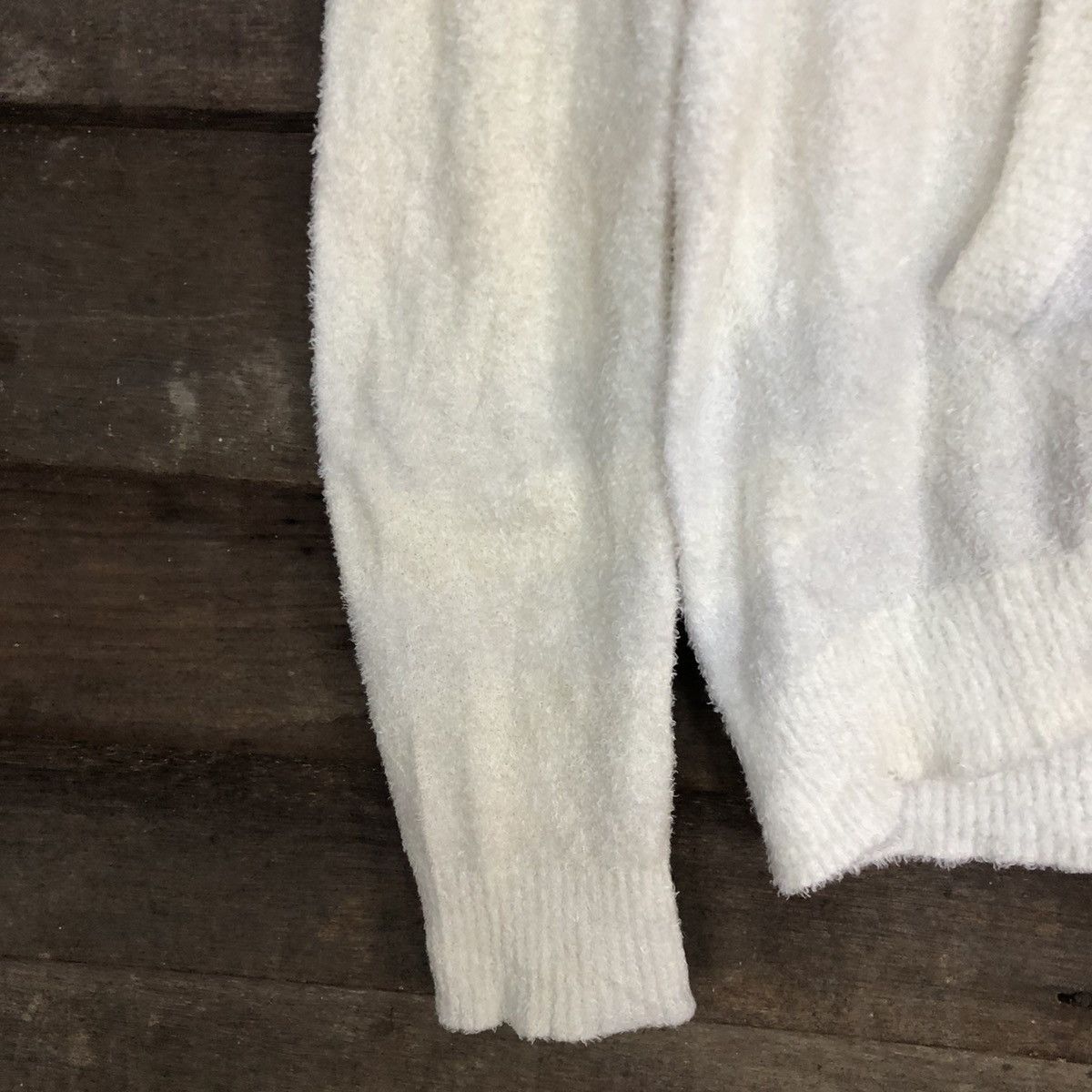 Homespun Knitwear DLL Gelato Pique White Mohair Shag Shaggy Knitwear #c1041 Size US M / EU 48-50 / 2 - 6 Thumbnail
