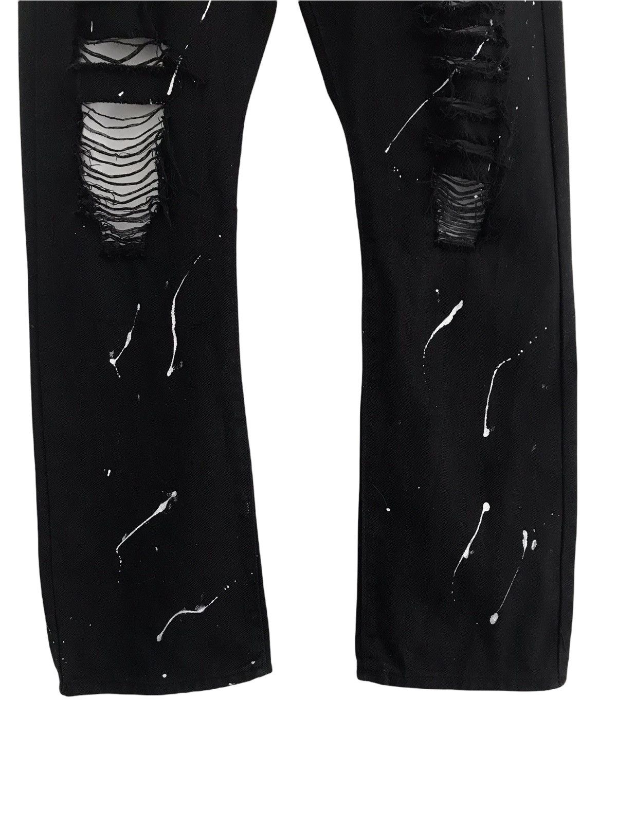 Japanese Brand TRESTLES SUPPLY CO PAINT SPLATTERS DESTROYED DENIM JEANS Size US 40 / EU 56 - 3 Thumbnail