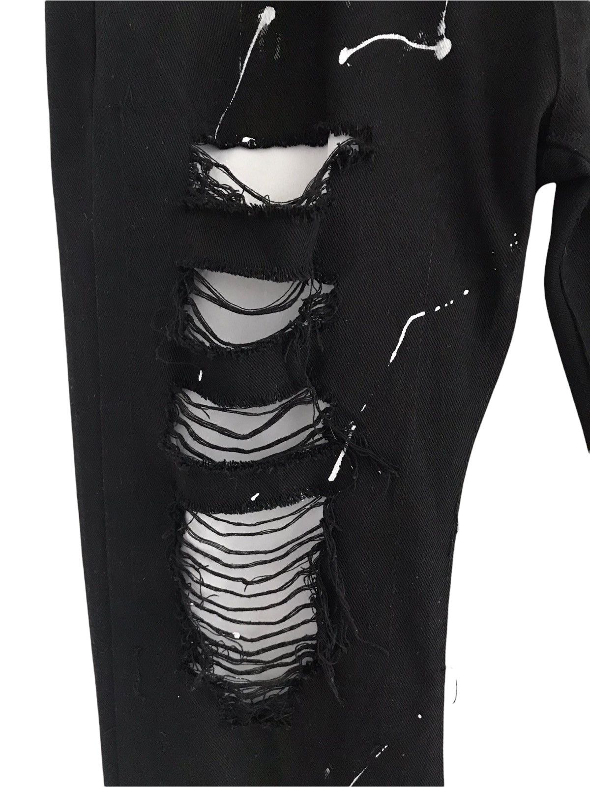 Japanese Brand TRESTLES SUPPLY CO PAINT SPLATTERS DESTROYED DENIM JEANS Size US 40 / EU 56 - 4 Thumbnail