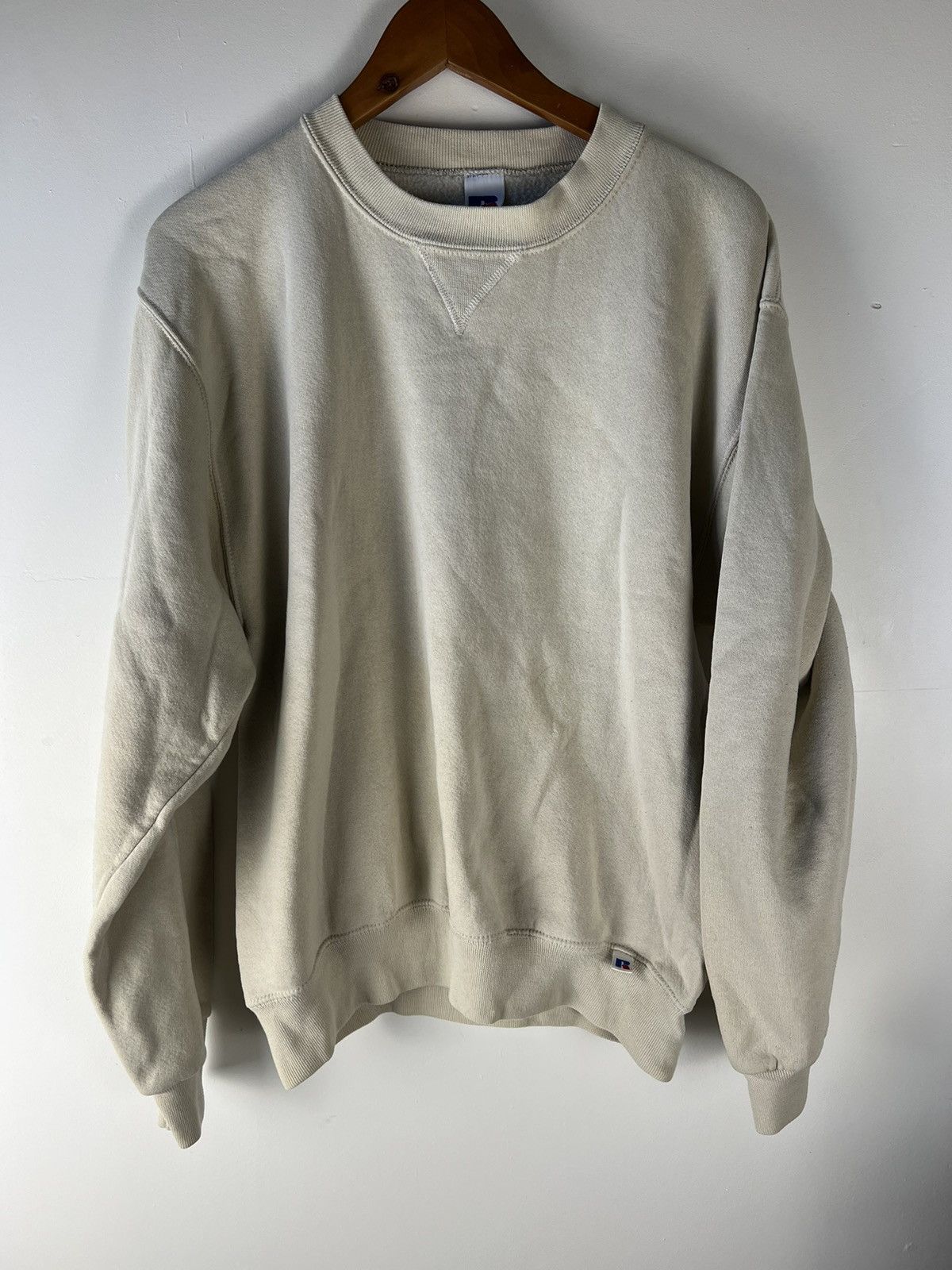Russell Athletic × Vintage Vintage Russel Athletics Oatmeal/Cream Crewneck Size US M / EU 48-50 / 2 - 1 Thumbnail